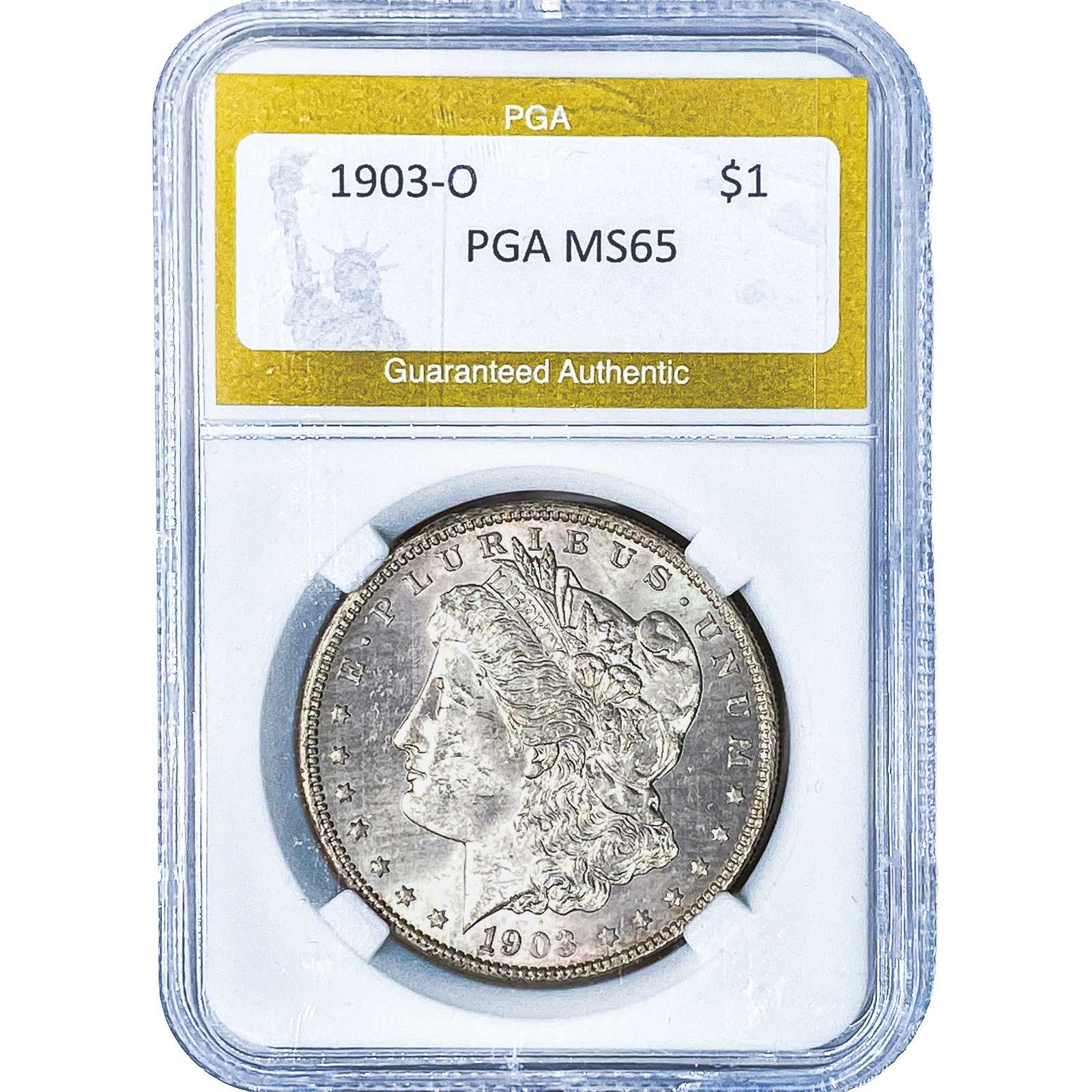 1903-O Morgan Silver Dollar PGA MS65: 1903-O Morgan Silver Dollar PGA MS65