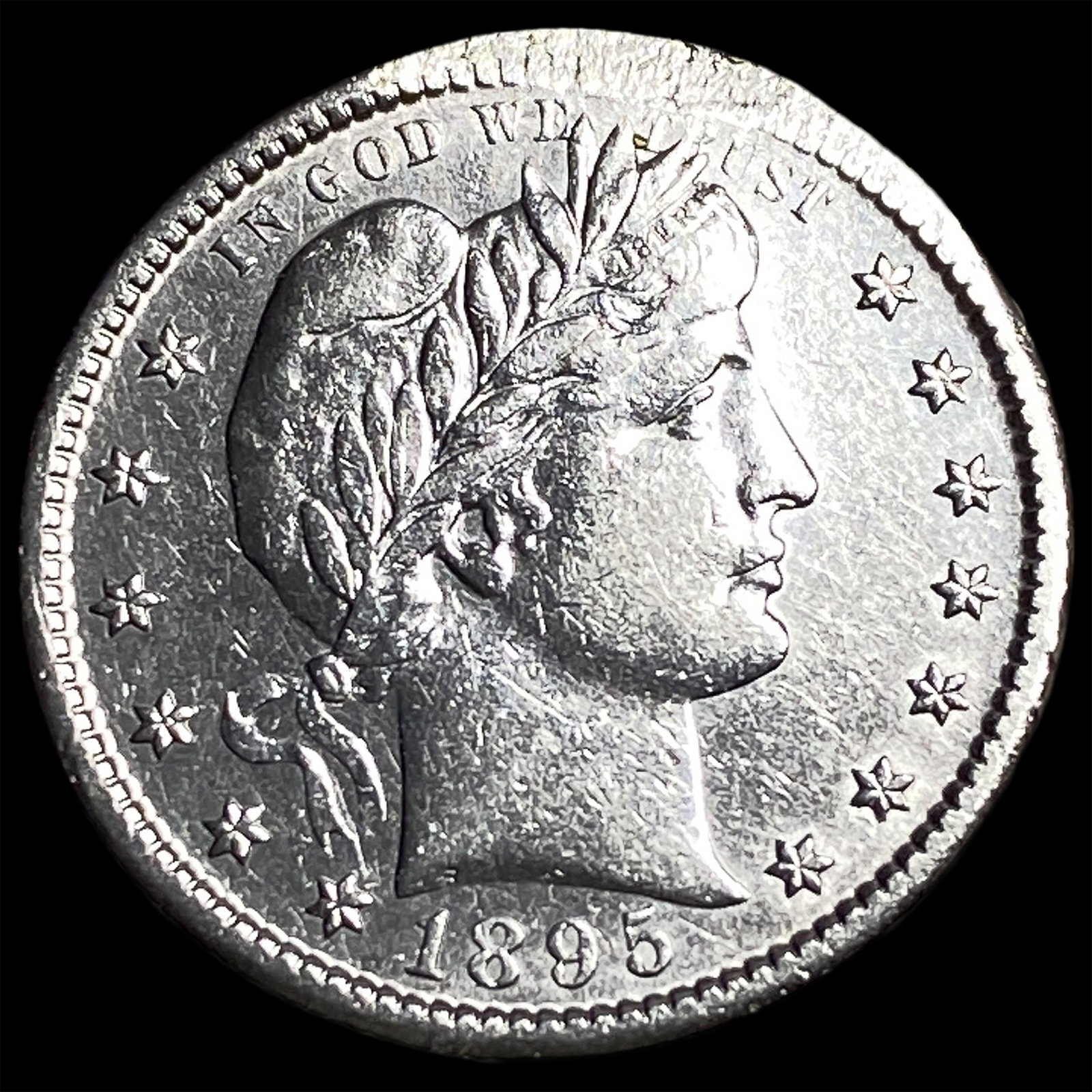 1895 Silver Barber Quarter HIGH GRADE: 1895 Silver Barber Quarter HIGH GRADE