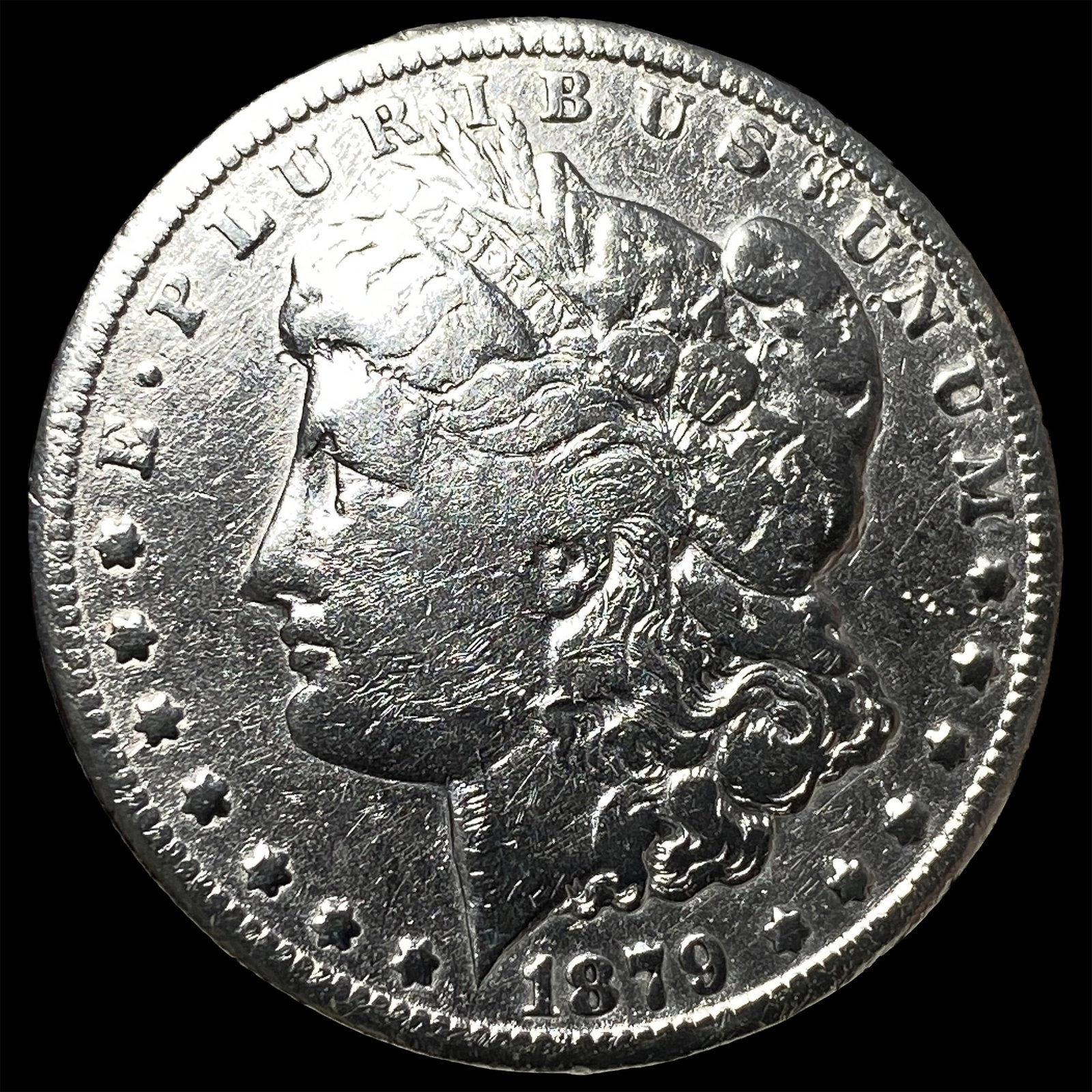 1879-S Silver Morgan Dollar NEARLY UNCIRCULATED: 1879-S Silver Morgan Dollar NEARLY UNCIRCULATED