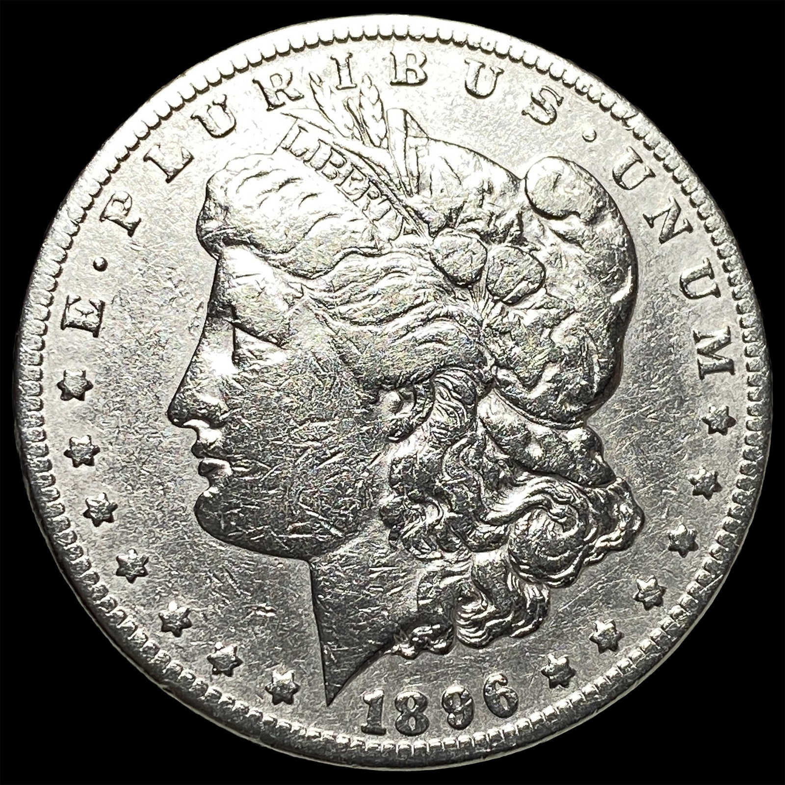 1896-S Silver Morgan Dollar NEARLY UNCIRCULATED: 1896-S Silver Morgan Dollar NEARLY UNCIRCULATED