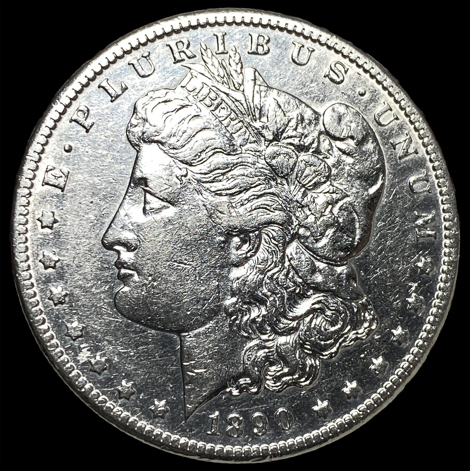 1890 Morgan Silver Dollar CHOICE AU: 1890 Morgan Silver Dollar CHOICE AU