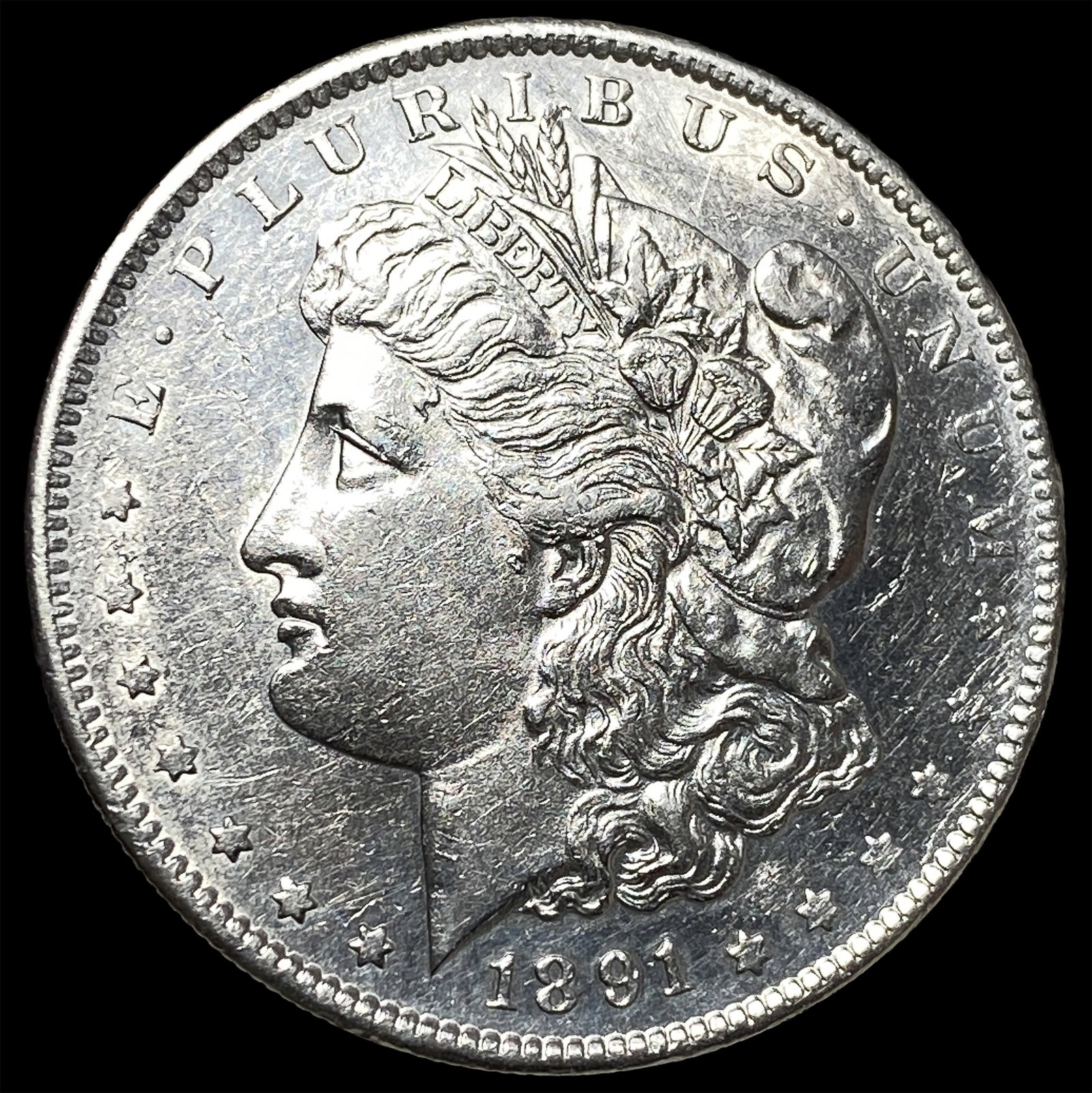 1891 Silver Morgan Dollar UNCIRCULATED: 1891 Silver Morgan Dollar UNCIRCULATED