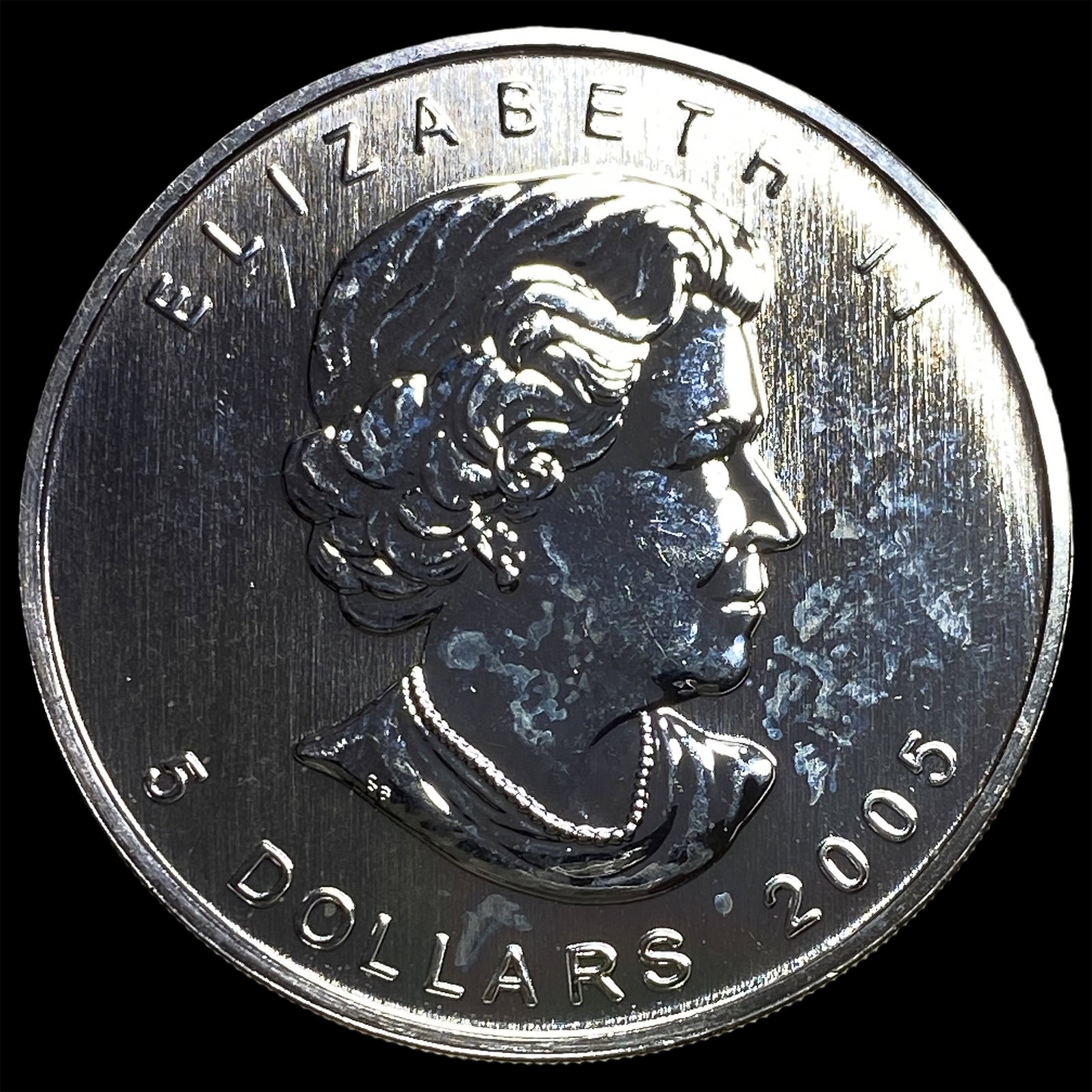 2005 Silver 1 oz Canadian Maple Leaf SUPERB GEM BU: 2005 Silver 1 oz Canadian Maple Leaf SUPERB GEM BU
