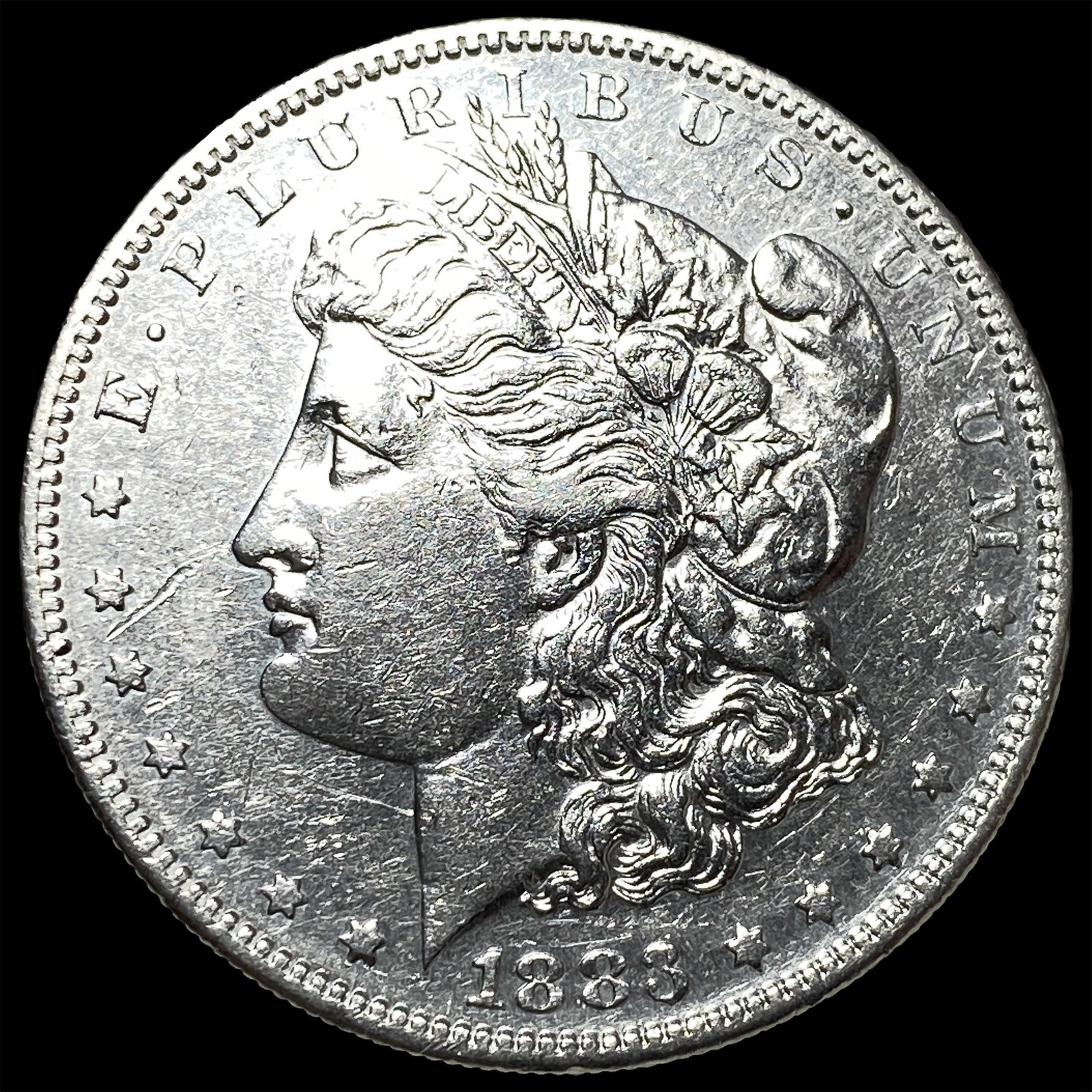 1883-S Silver Morgan Dollar CLOSELY UNCIRCULATED: 1883-S Silver Morgan Dollar CLOSELY UNCIRCULATED