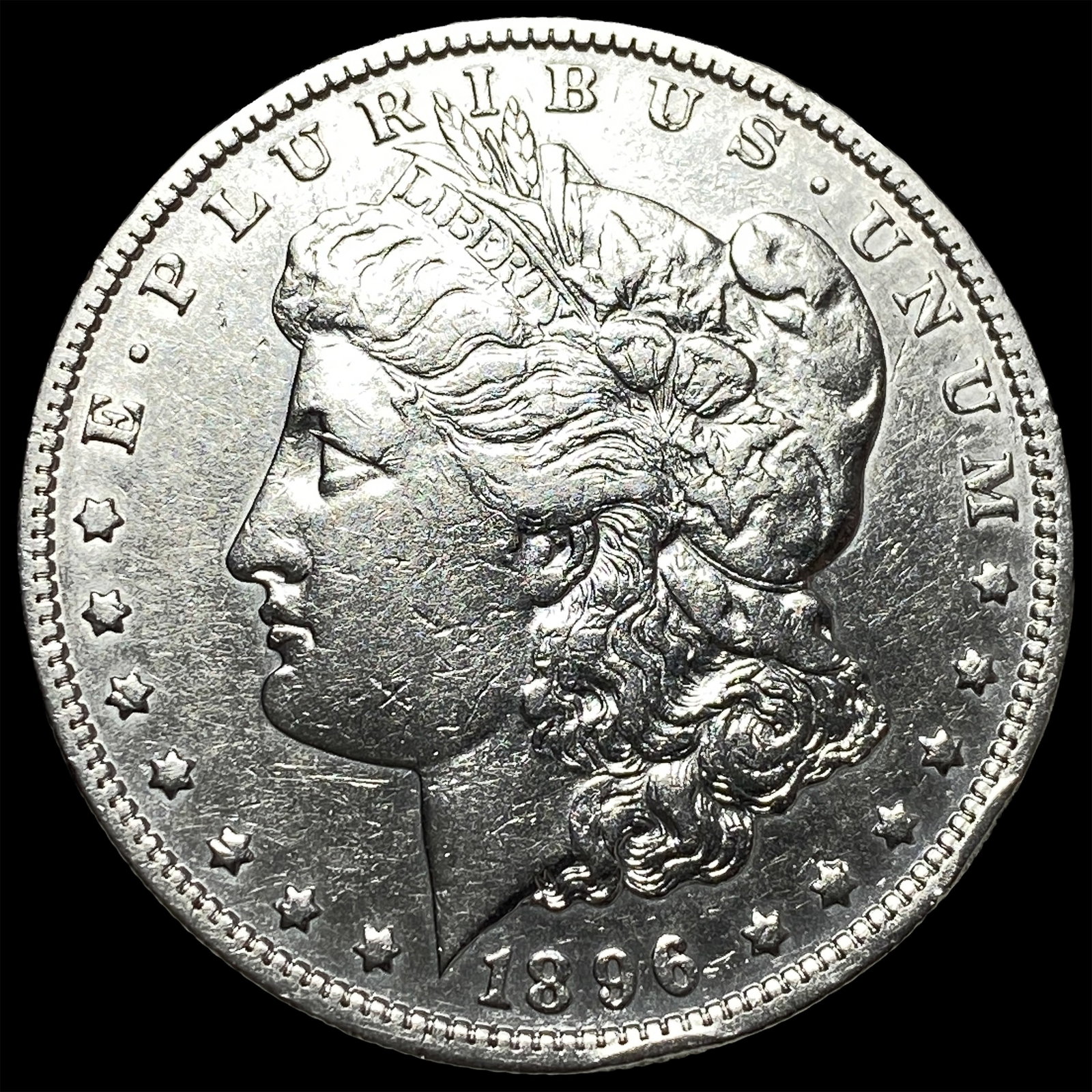 1896 Silver Morgan Dollar CLOSELY UNCIRCULATED (1 of 2)