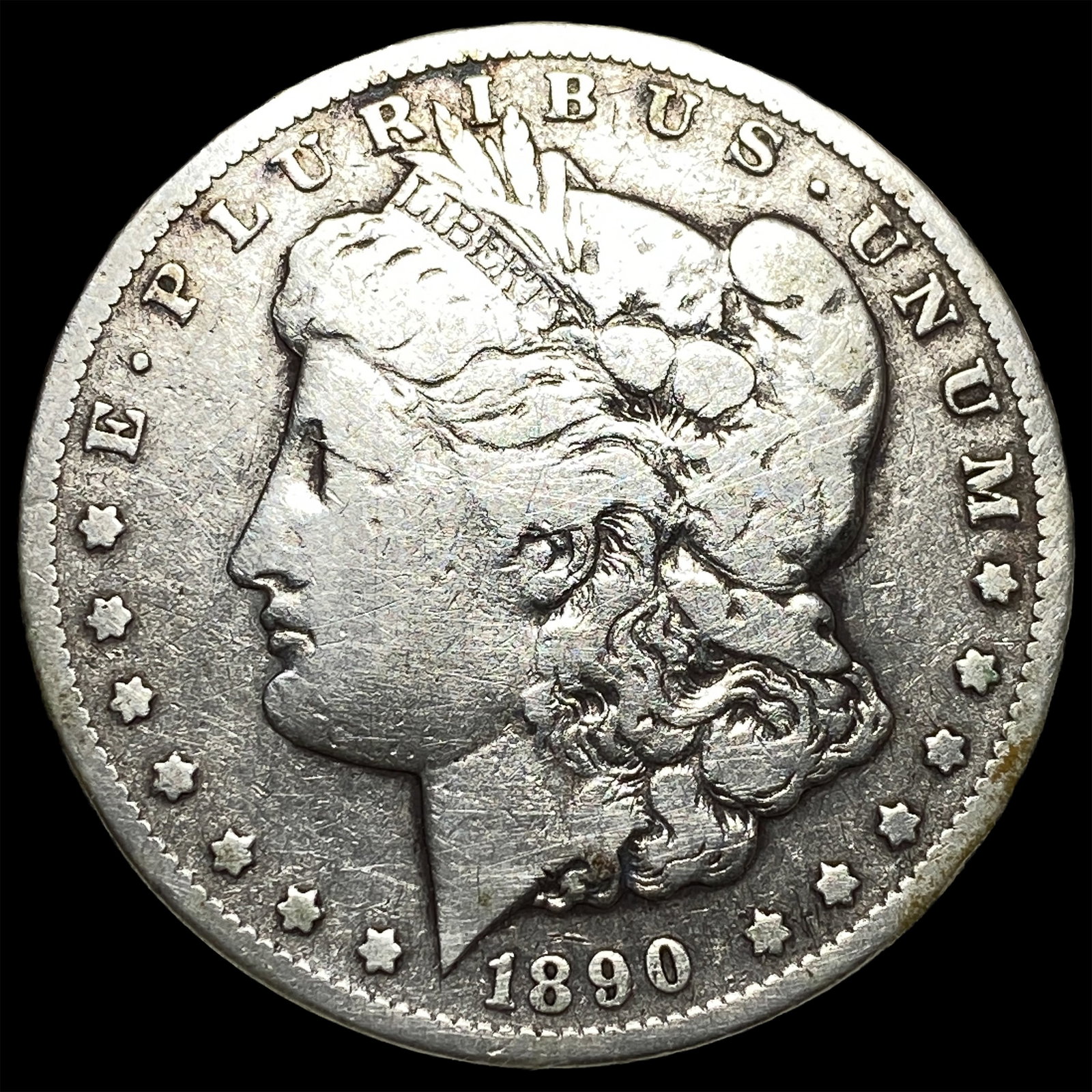 1890-CC Silver Morgan Dollar NEARLY UNCIRCULATED: 1890-CC Silver Morgan Dollar NEARLY UNCIRCULATED