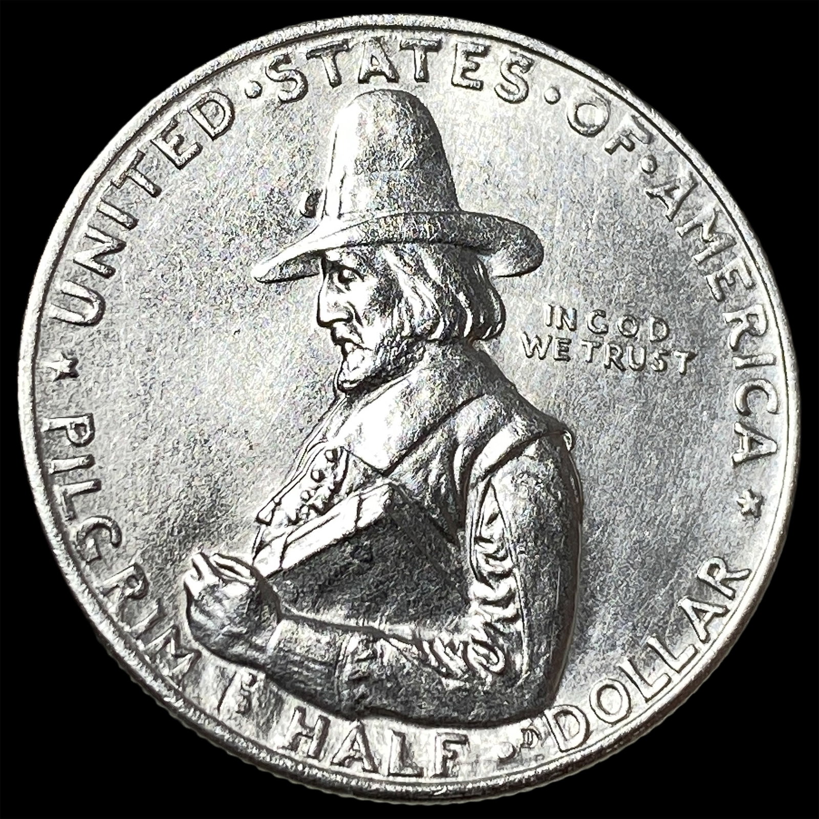 1920 Silver Pilgrim Half Dollar GEM BU (1 of 2)