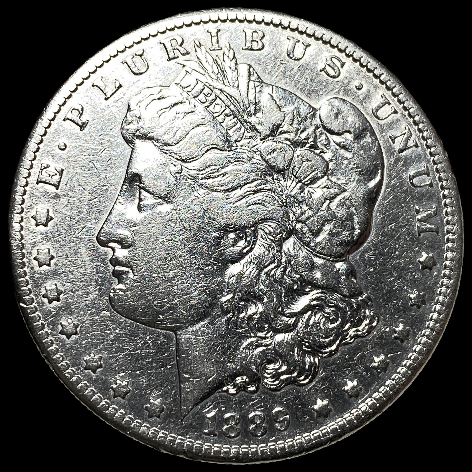 1889-S Silver Morgan Dollar CLOSELY UNCIRCULATED: 1889-S Silver Morgan Dollar CLOSELY UNCIRCULATED