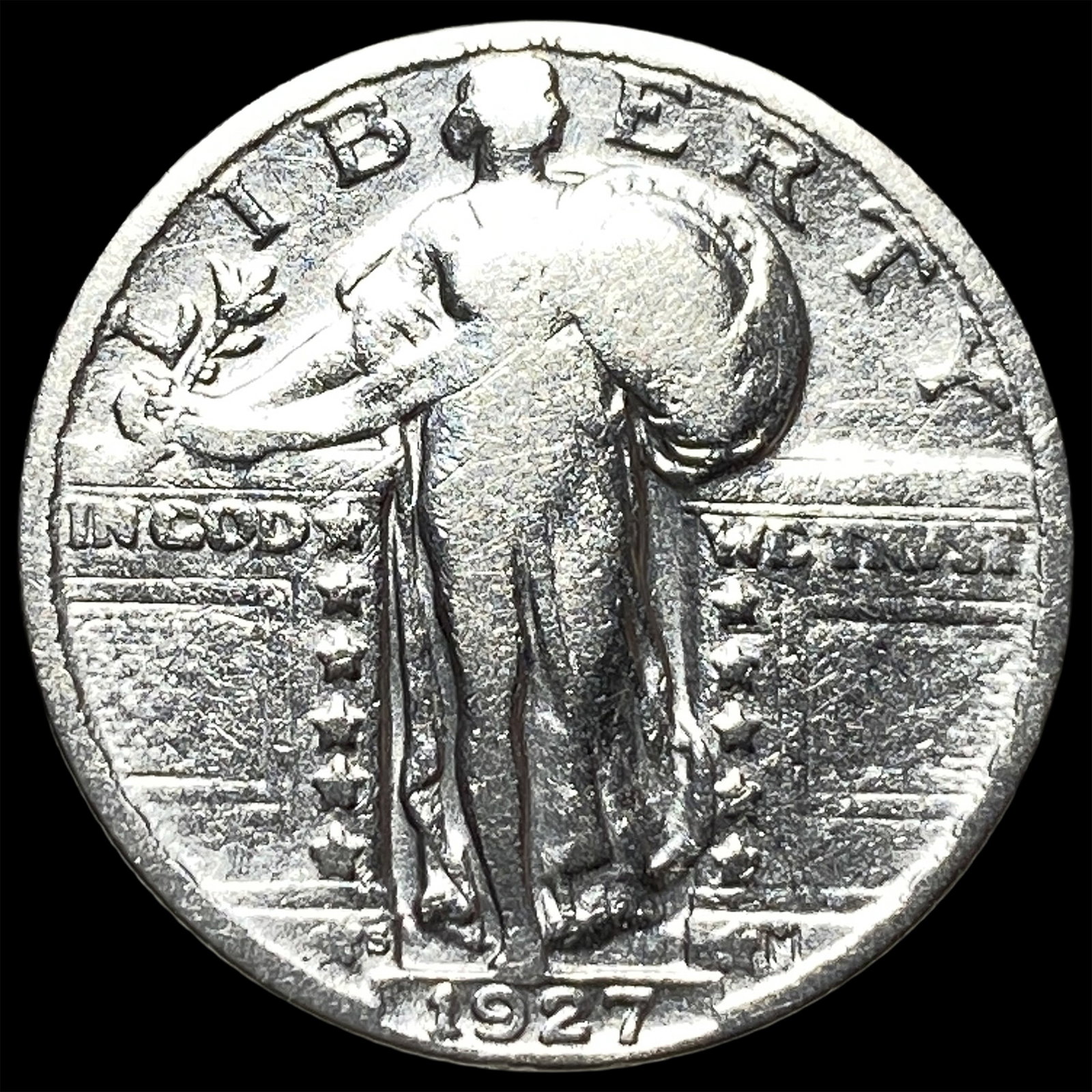 1927-S Standing Liberty Quarter CLOSELY UNCIRCULATED: 1927-S Standing Liberty Quarter CLOSELY UNCIRCULATED