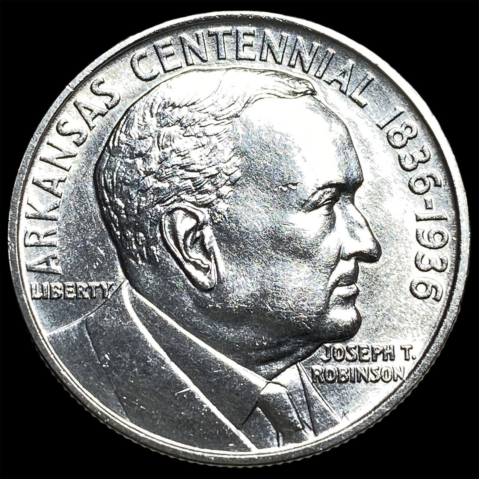 1936 Arkansas Centennial Silver Half Dollar GEM BU: 1936 Arkansas Centennial Silver Half Dollar GEM BU