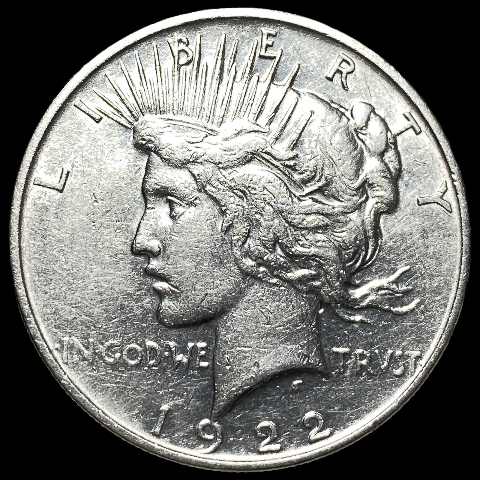 1922 Silver Peace Dollar CHOICE AU: 1922 Silver Peace Dollar CHOICE AU