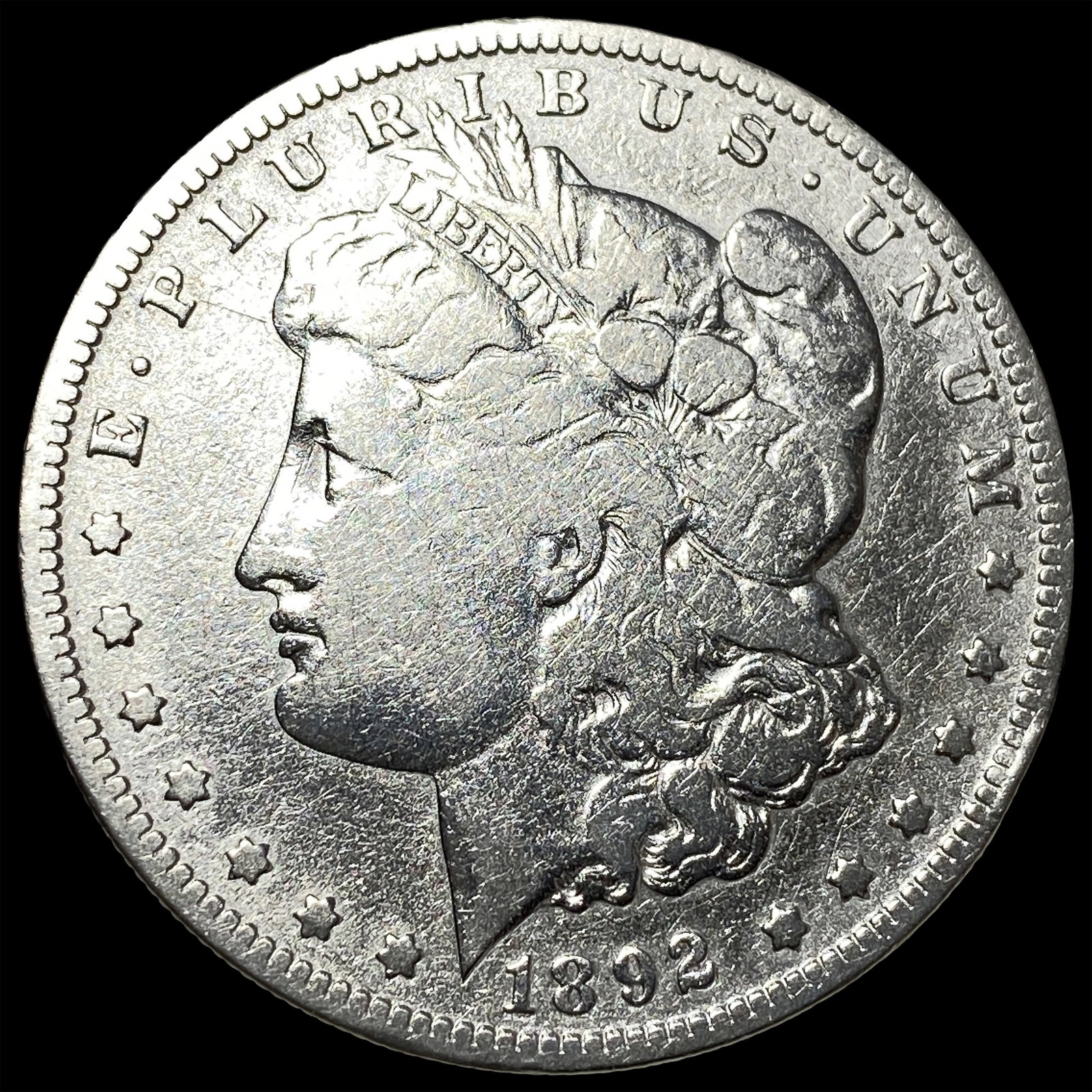 1892-S Silver Morgan Dollar LIGHTLY CIRCULATED: 1892-S Silver Morgan Dollar LIGHTLY CIRCULATED