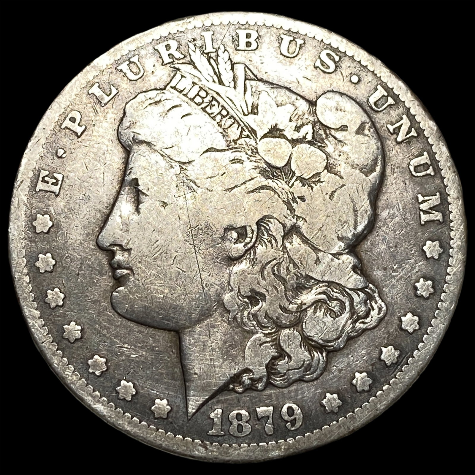 1879-CC Silver Morgan Dollar LIGHTLY CIRCULATED: 1879-CC Silver Morgan Dollar LIGHTLY CIRCULATED