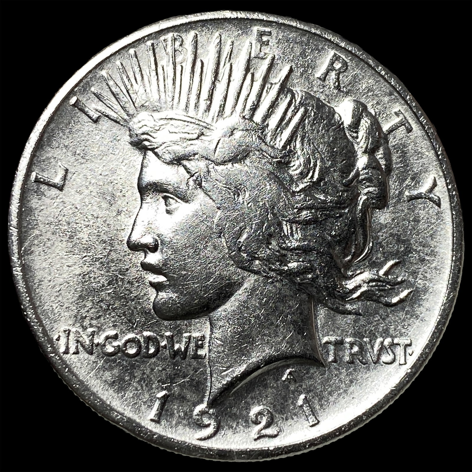 1921 Silver Peace Dollar CHOICE AU: 1921 Silver Peace Dollar CHOICE AU