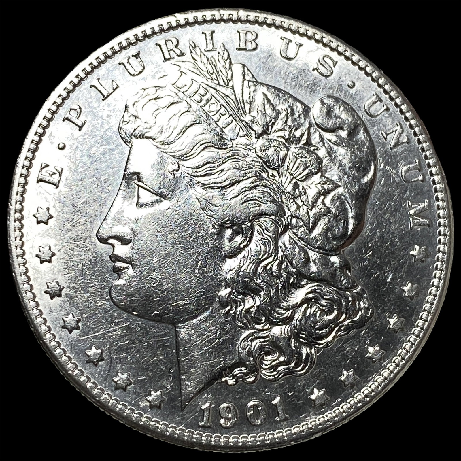1901-S Silver Morgan Dollar CHOICE AU: 1901-S Silver Morgan Dollar CHOICE AU