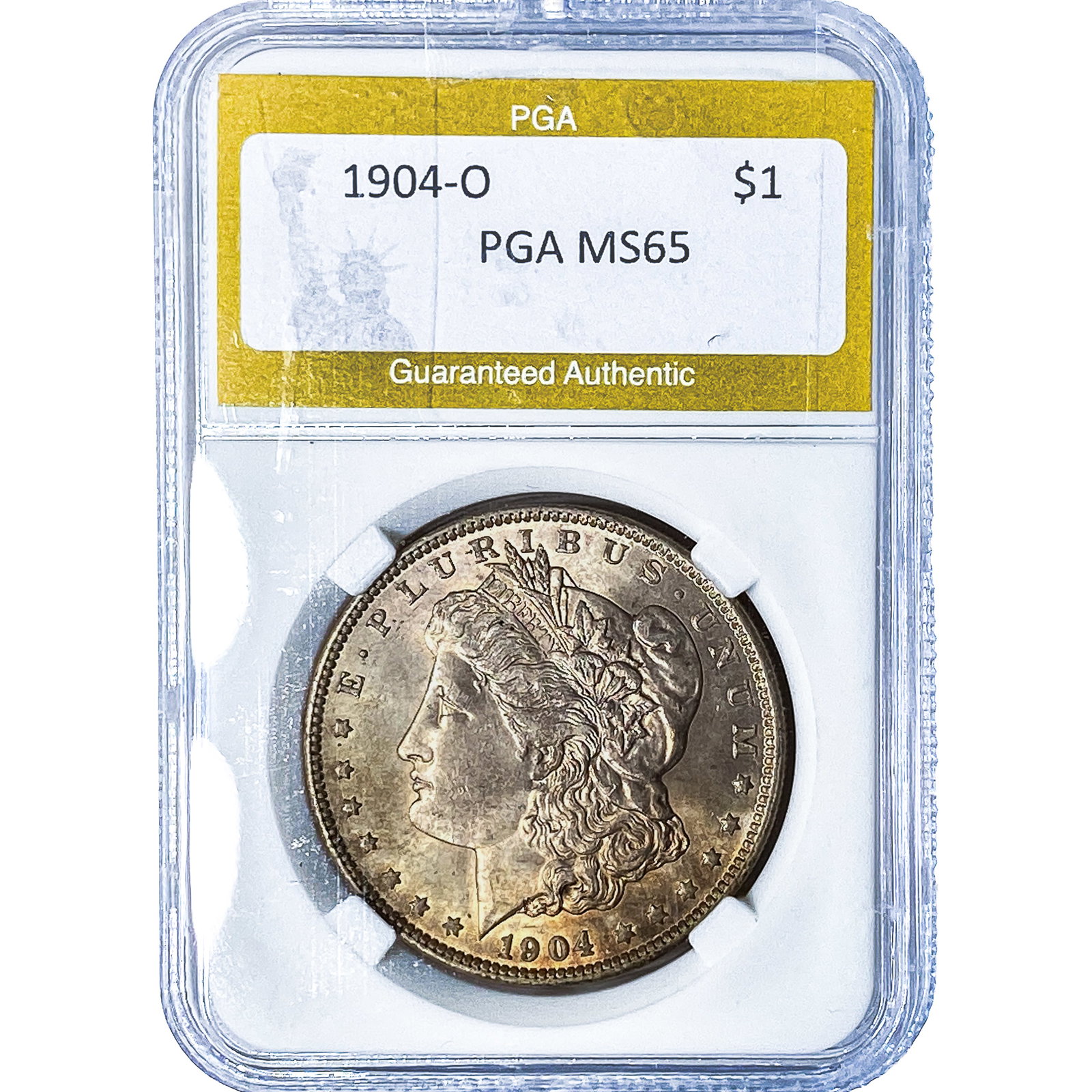 1904-O Morgan Silver Dollar PGA MS65: 1904-O Morgan Silver Dollar PGA MS65