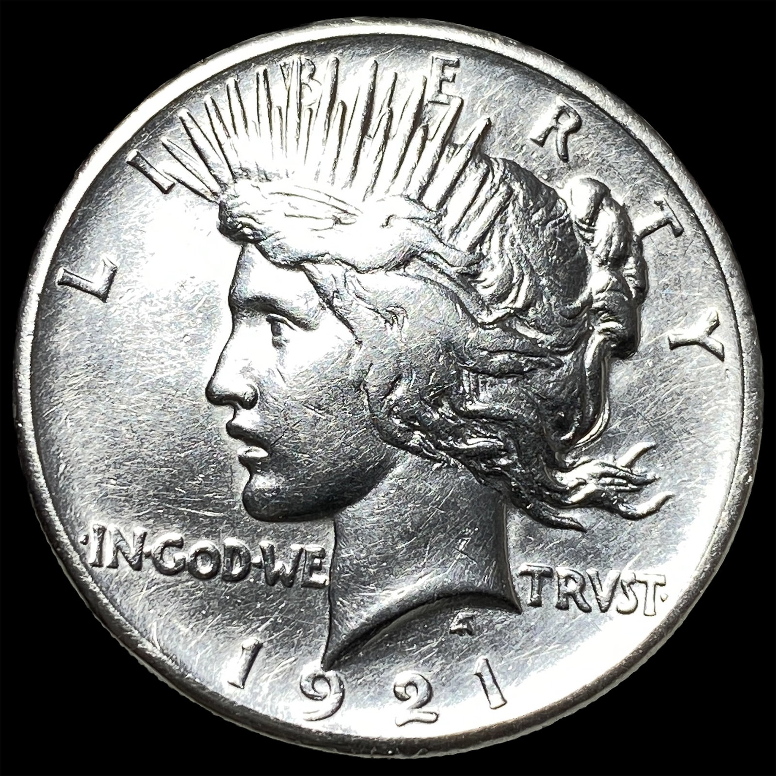 1921 Silver Peace Dollar CHOICE AU: 1921 Silver Peace Dollar CHOICE AU