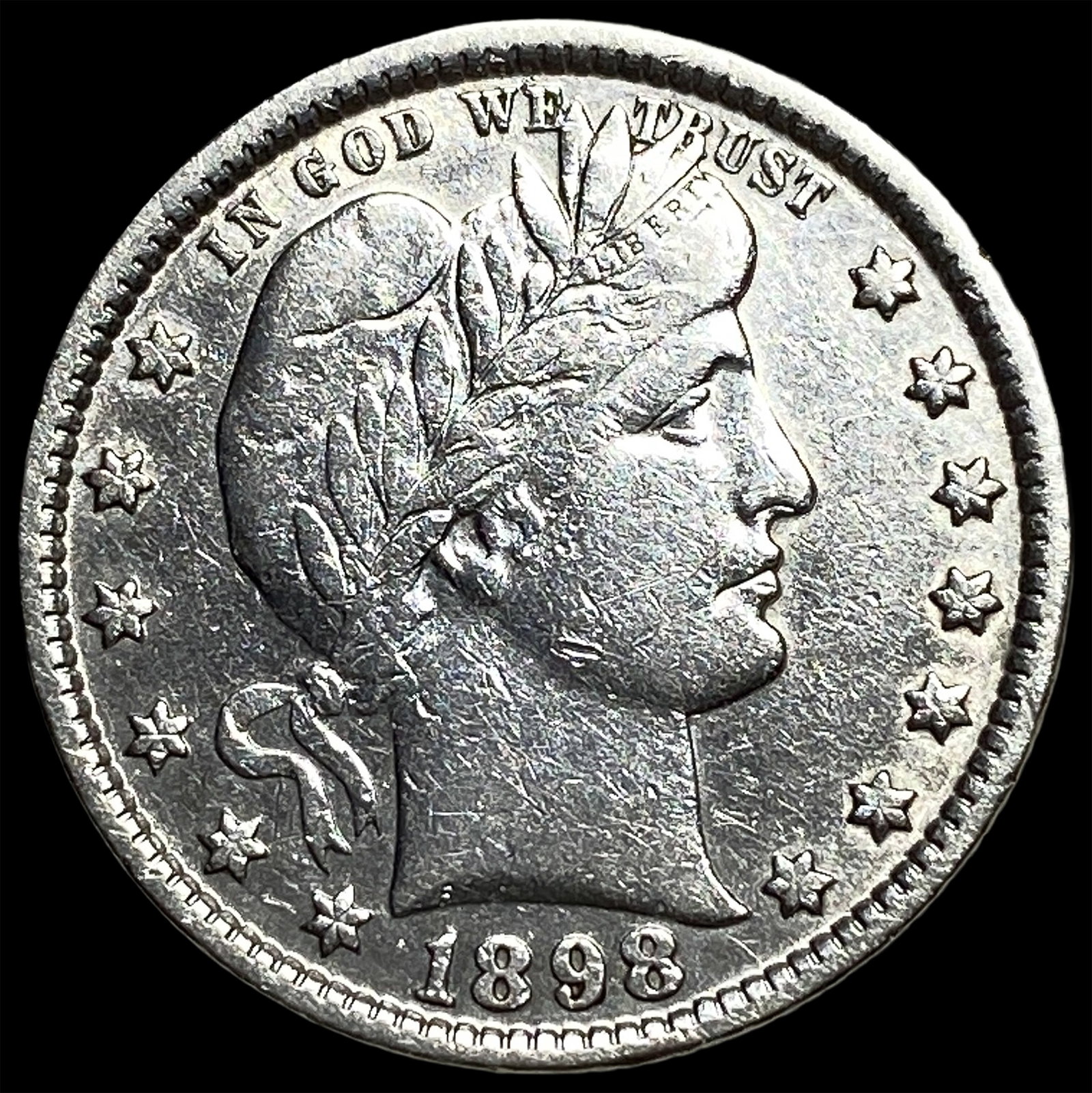 1898 Barber Quarter UNCIRCULATED: 1898 Barber Quarter UNCIRCULATED