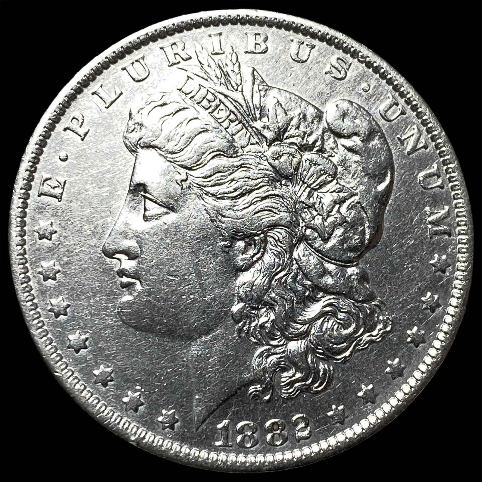 1882 Morgan Silver Dollar CHOICE AU: 1882 Morgan Silver Dollar CHOICE AU