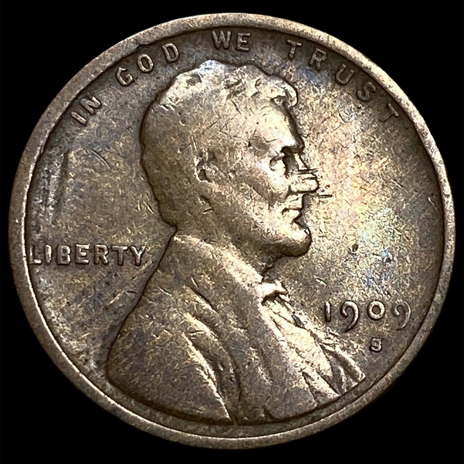 1909-S Lincoln Wheat Cent NEARLY UNCIRCULATED: 1909-S Lincoln Wheat Cent NEARLY UNCIRCULATED