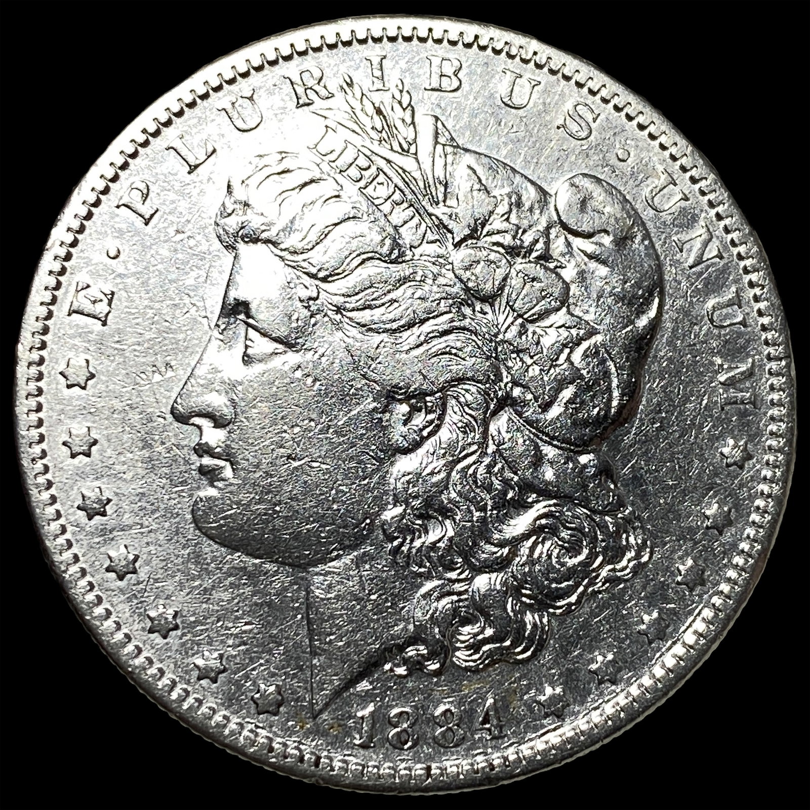 1884-S Silver Morgan Dollar CLOSELY UNCIRCULATED: 1884-S Silver Morgan Dollar CLOSELY UNCIRCULATED