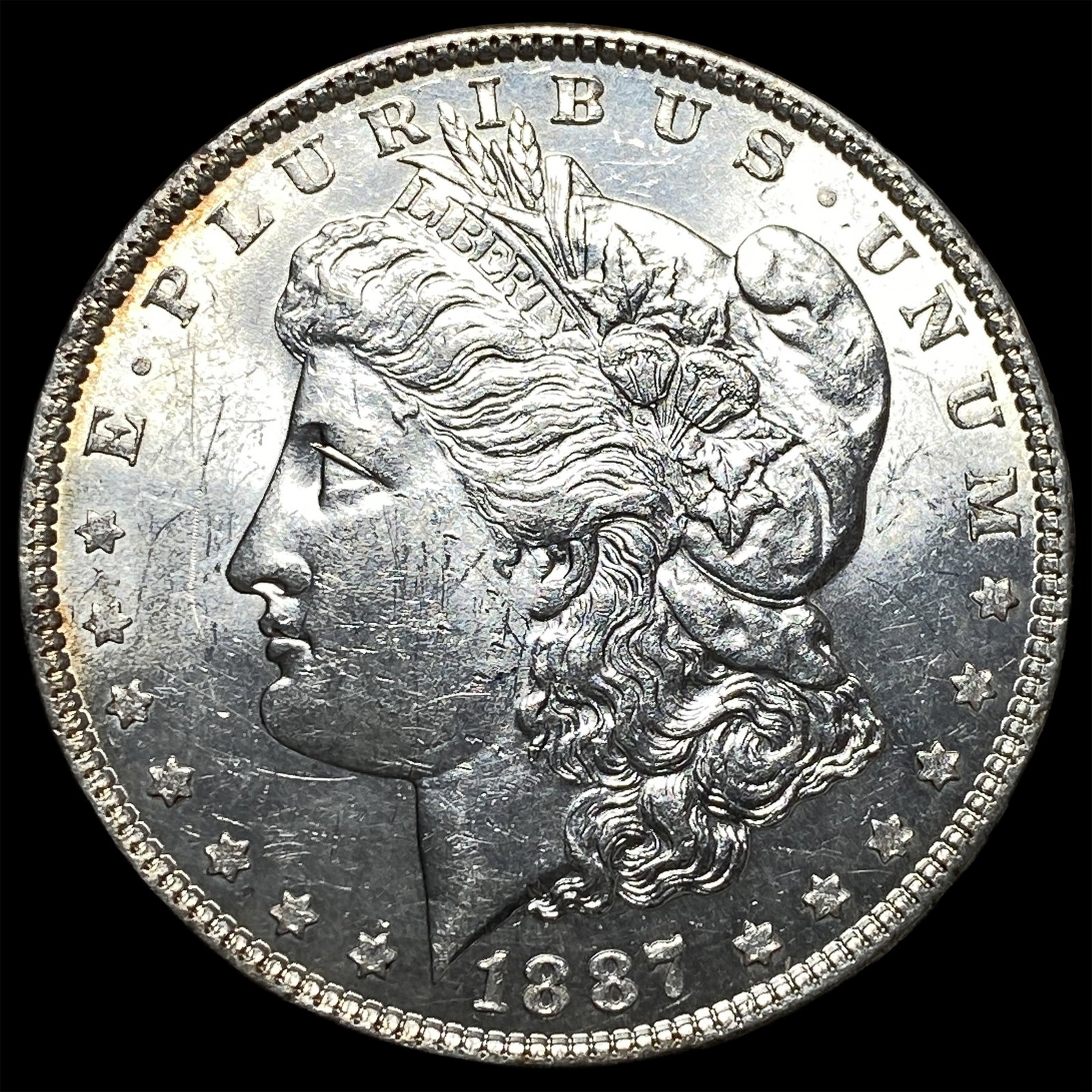 1887 Silver Morgan Dollar CHOICE BU: 1887 Silver Morgan Dollar CHOICE BU
