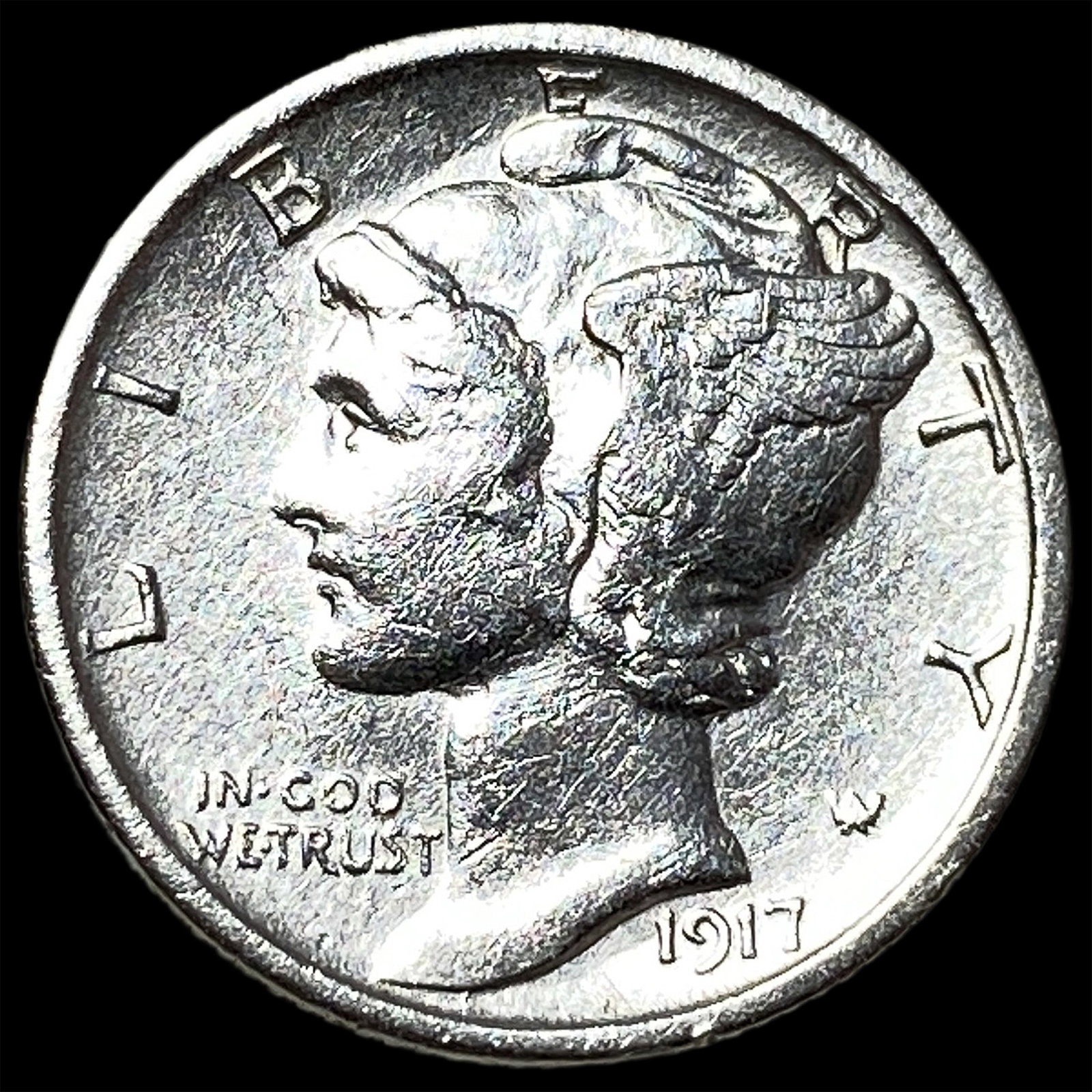 1917-S Mercury Dime UNCIRCULATED: 1917-S Mercury Dime UNCIRCULATED