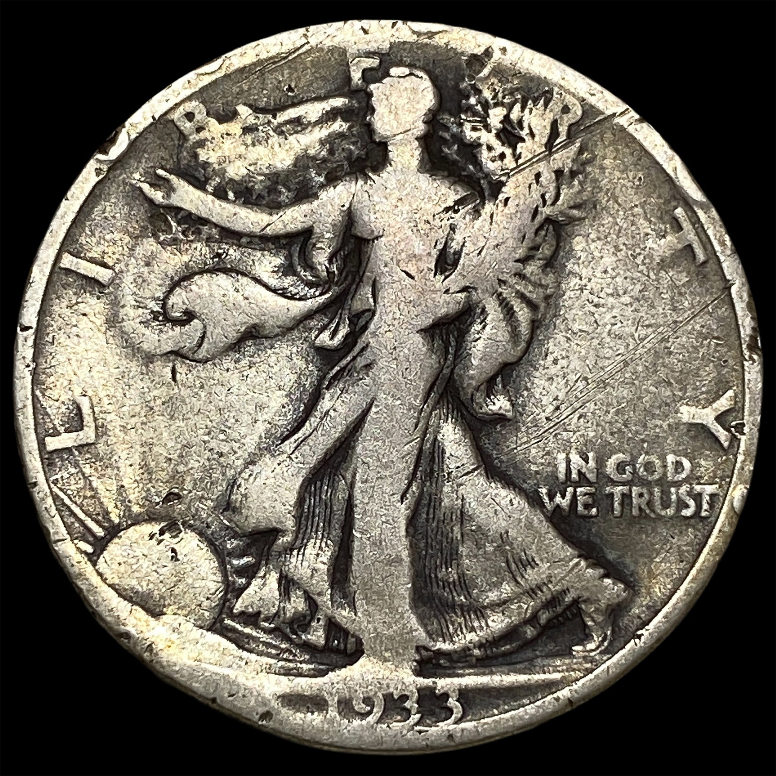 1935 Walking Liberty Half Dollar LIGHTLY CIRCULATED: 1935 Walking Liberty Half Dollar LIGHTLY CIRCULATED
