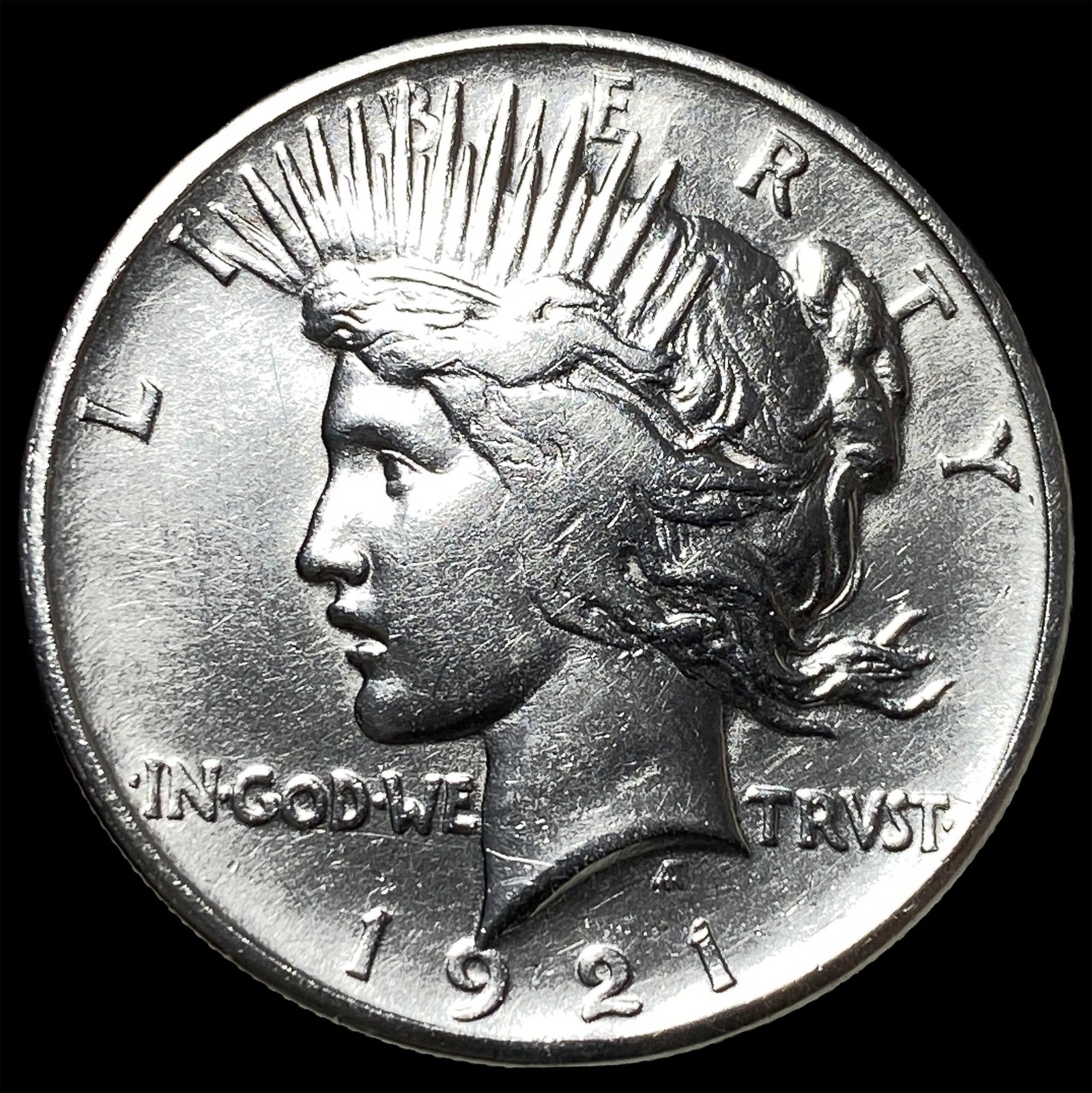 1921 Silver Peace Dollar CLOSELY UNCIRCULATED: 1921 Silver Peace Dollar CLOSELY UNCIRCULATED
