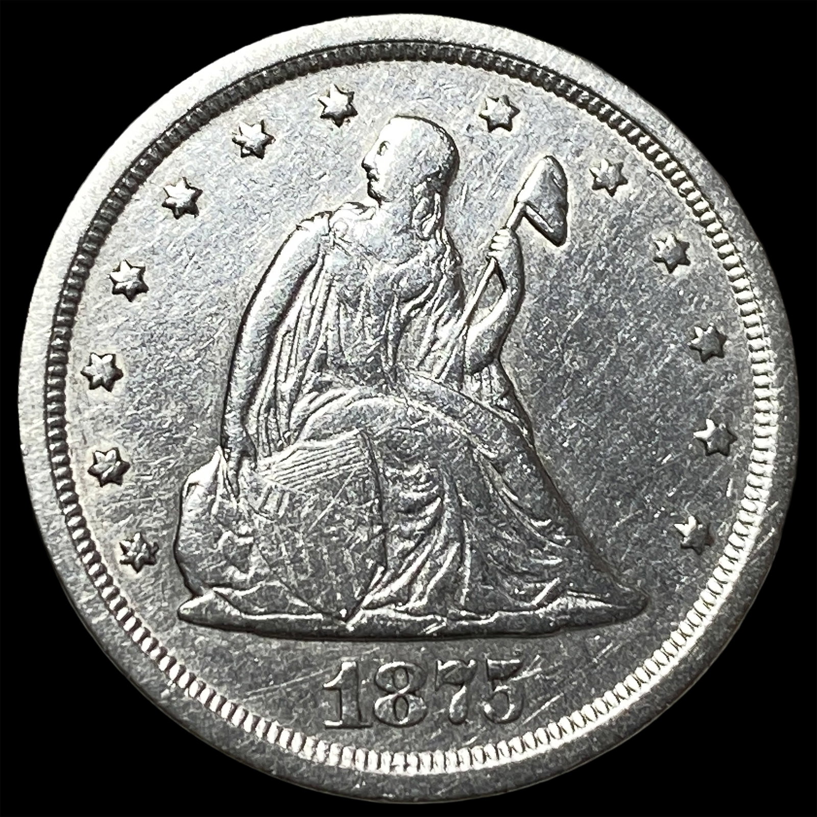 1875-S Silver Twenty Cents CHOICE AU (1 of 2)
