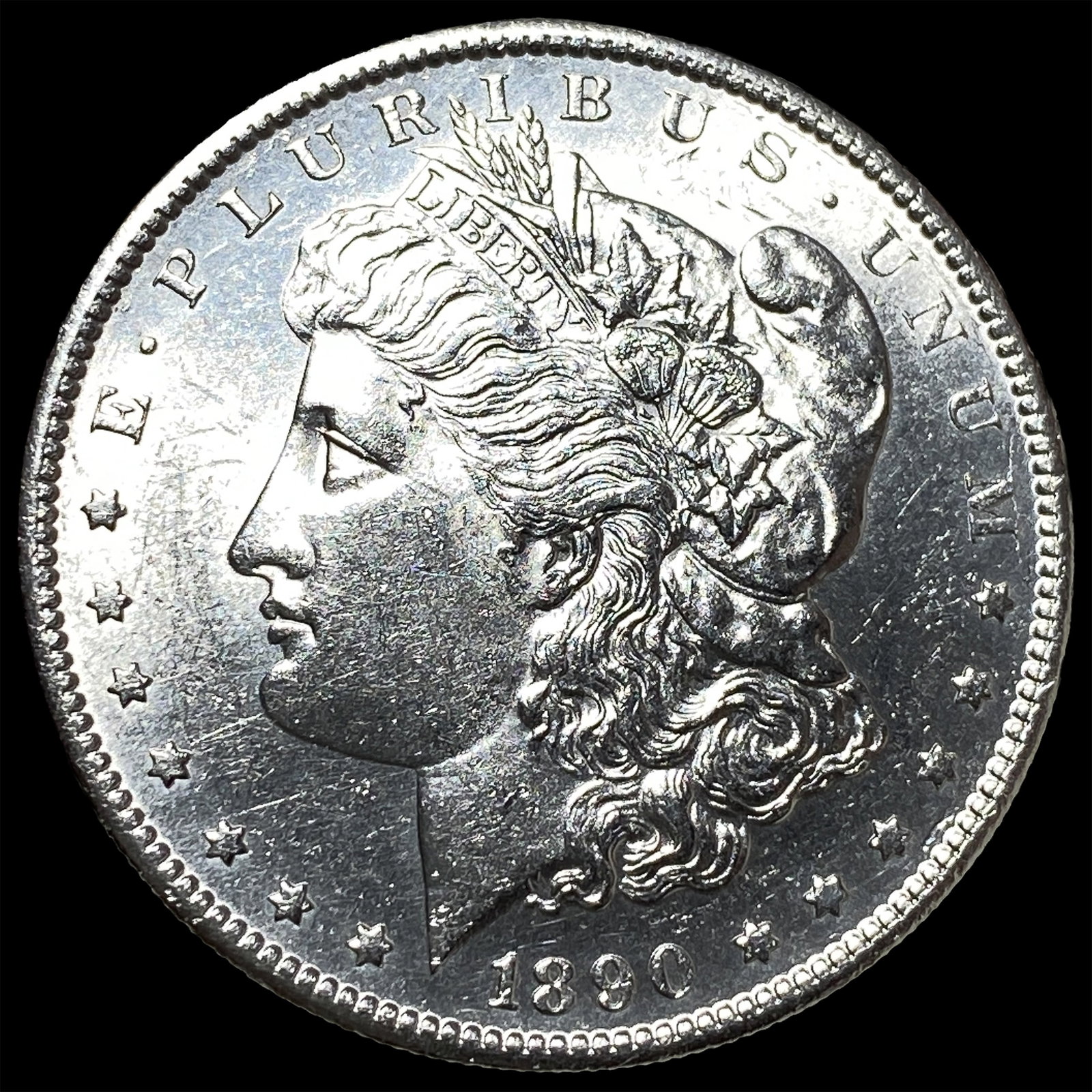 1890-S Silver Morgan Dollar CHOICE BU: 1890-S Silver Morgan Dollar CHOICE BU