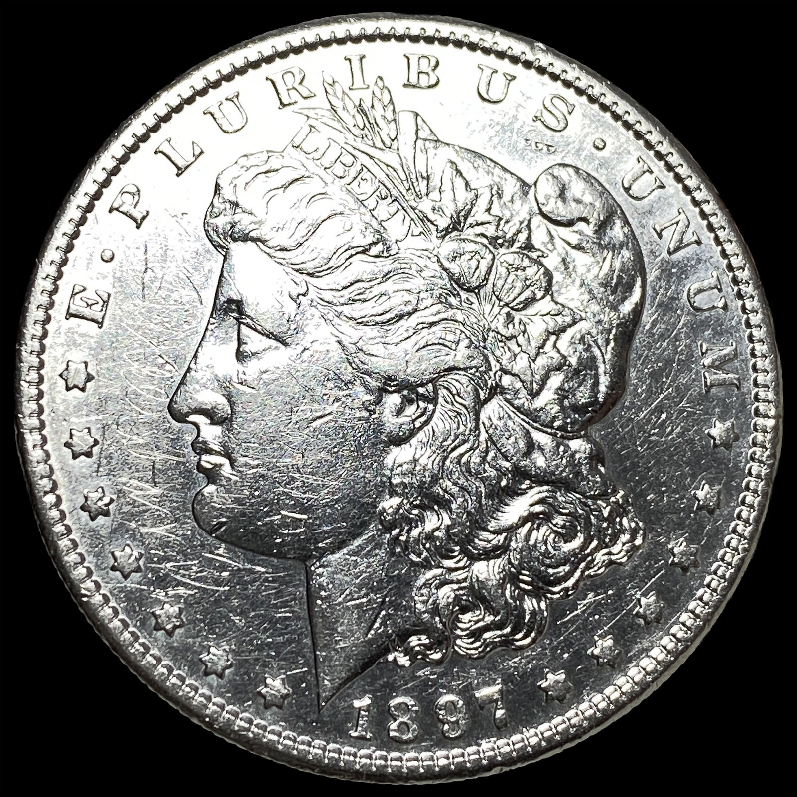 1897-S Silver Morgan Dollar HIGH GRADE: 1897-S Silver Morgan Dollar HIGH GRADE