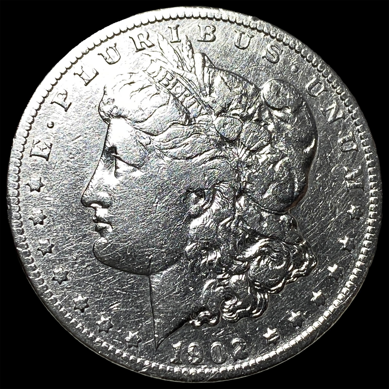 1902-S Silver Morgan Dollar NEARLY UNCIRCULATED: 1902-S Silver Morgan Dollar NEARLY UNCIRCULATED