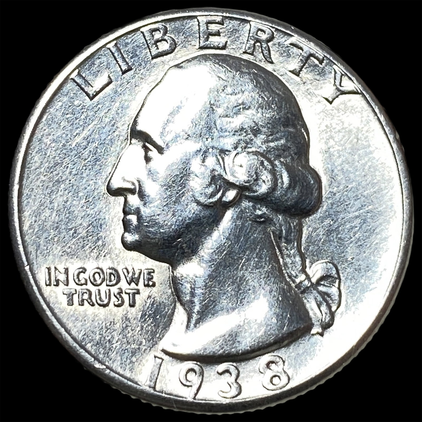 1938 Silver Washington Quarter UNCIRCULATED (1 of 2)
