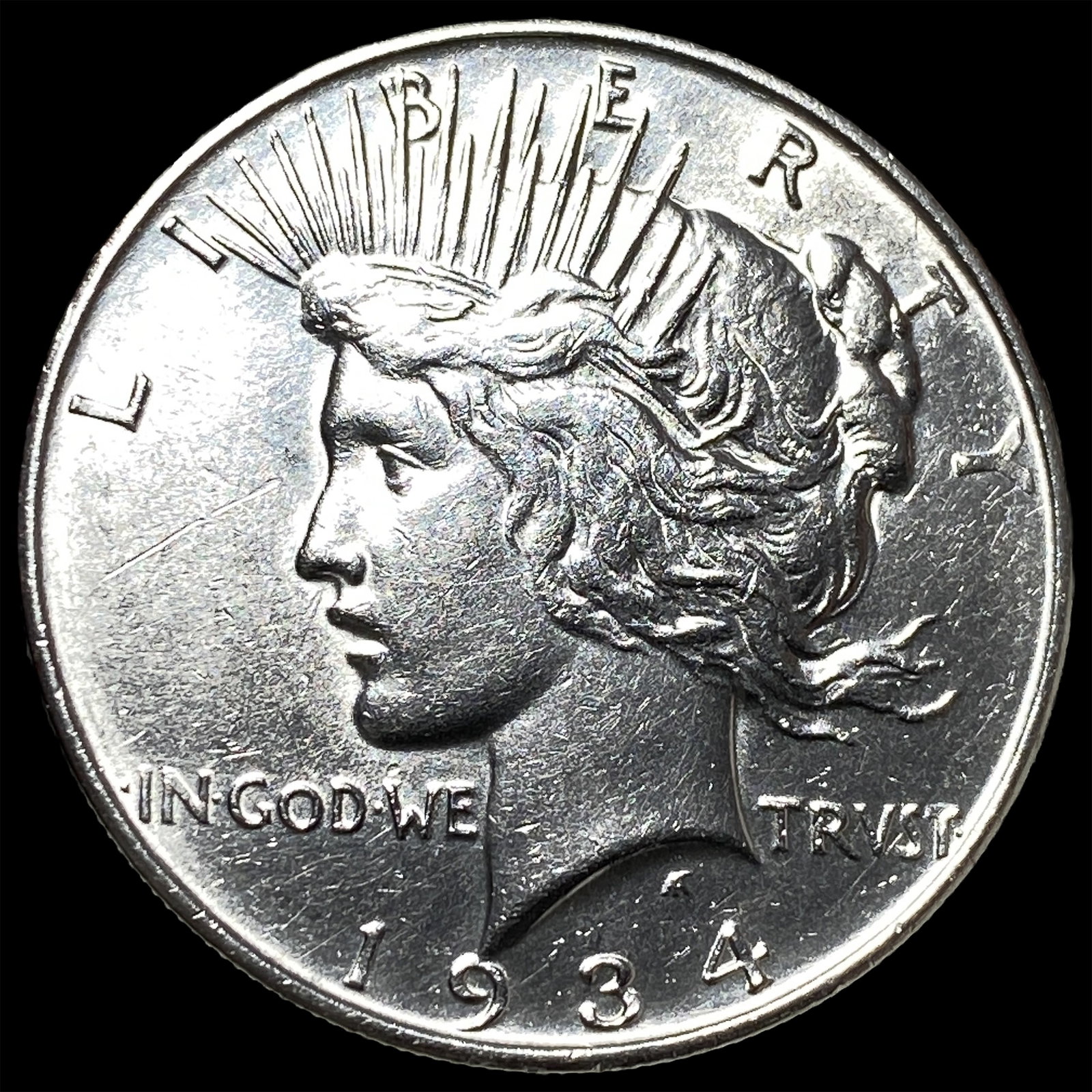 1934 Silver Peace Dollar CHOICE BU: 1934 Silver Peace Dollar CHOICE BU