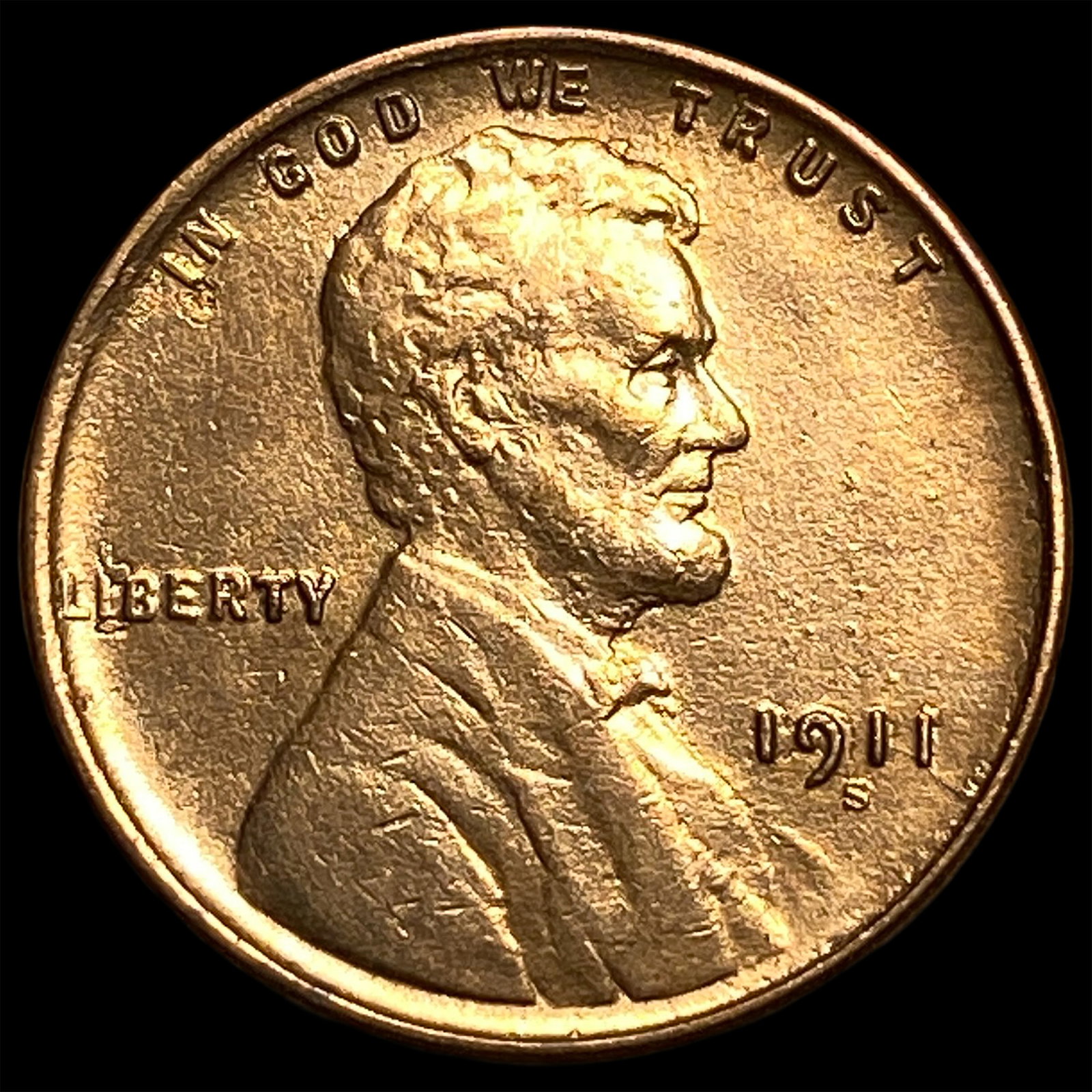 1911-S Lincoln Wheat Cent UNCIRCULATED: 1911-S Lincoln Wheat Cent UNCIRCULATED