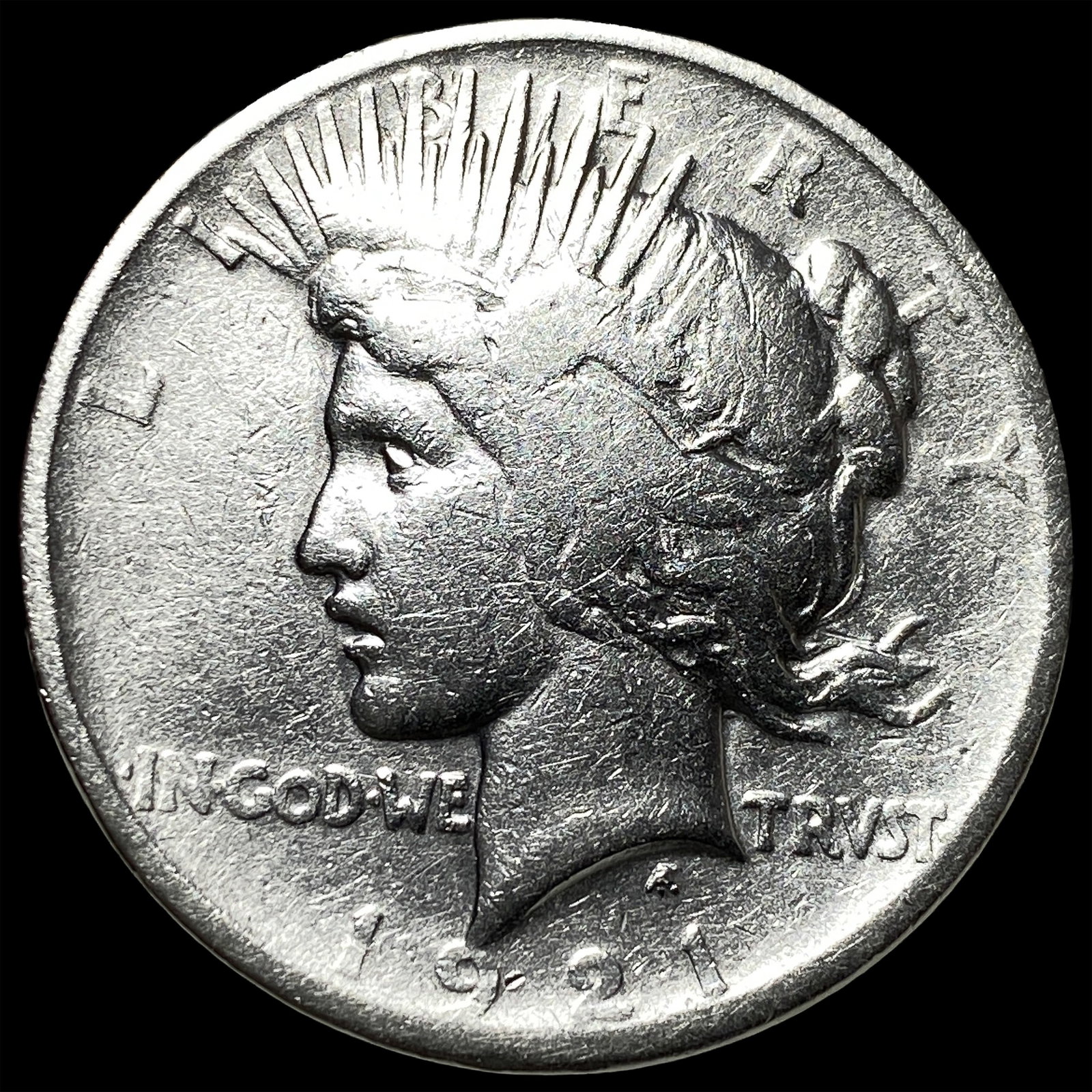 1921 Silver Peace Dollar LIGHTLY CIRCULATED: 1921 Silver Peace Dollar LIGHTLY CIRCULATED