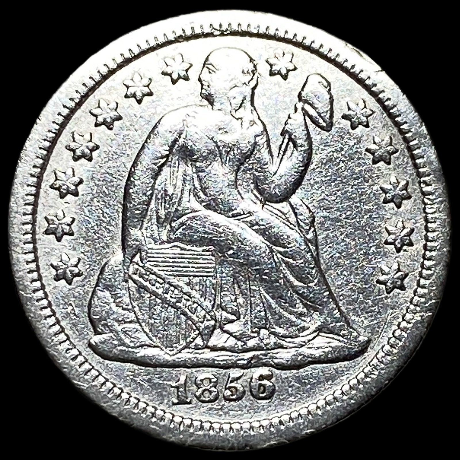 1856-O Silver Seated Liberty Dime UNCIRCULATED: 1856-O Silver Seated Liberty Dime UNCIRCULATED