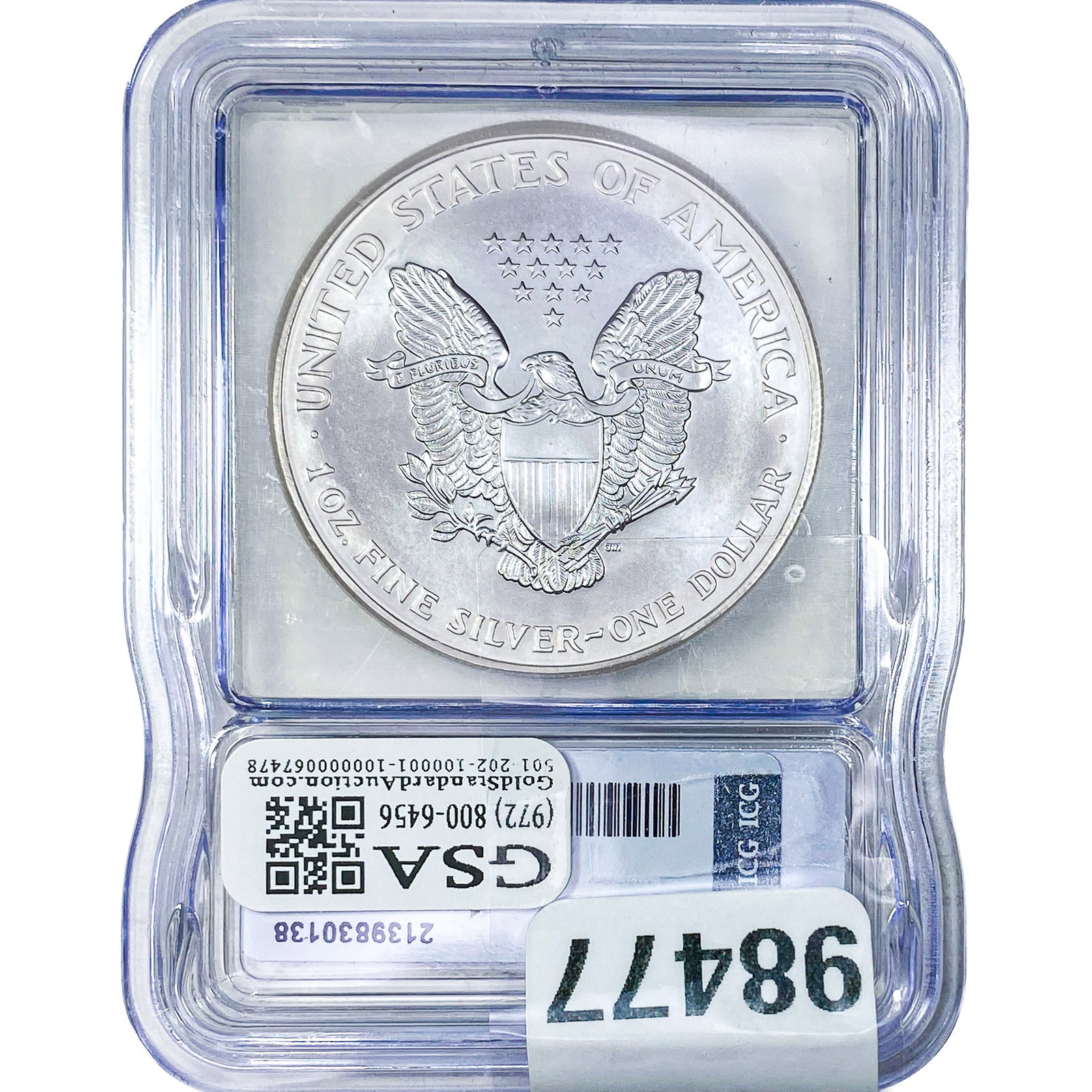 1999 Silver Eagle ICG MS69+ - 2