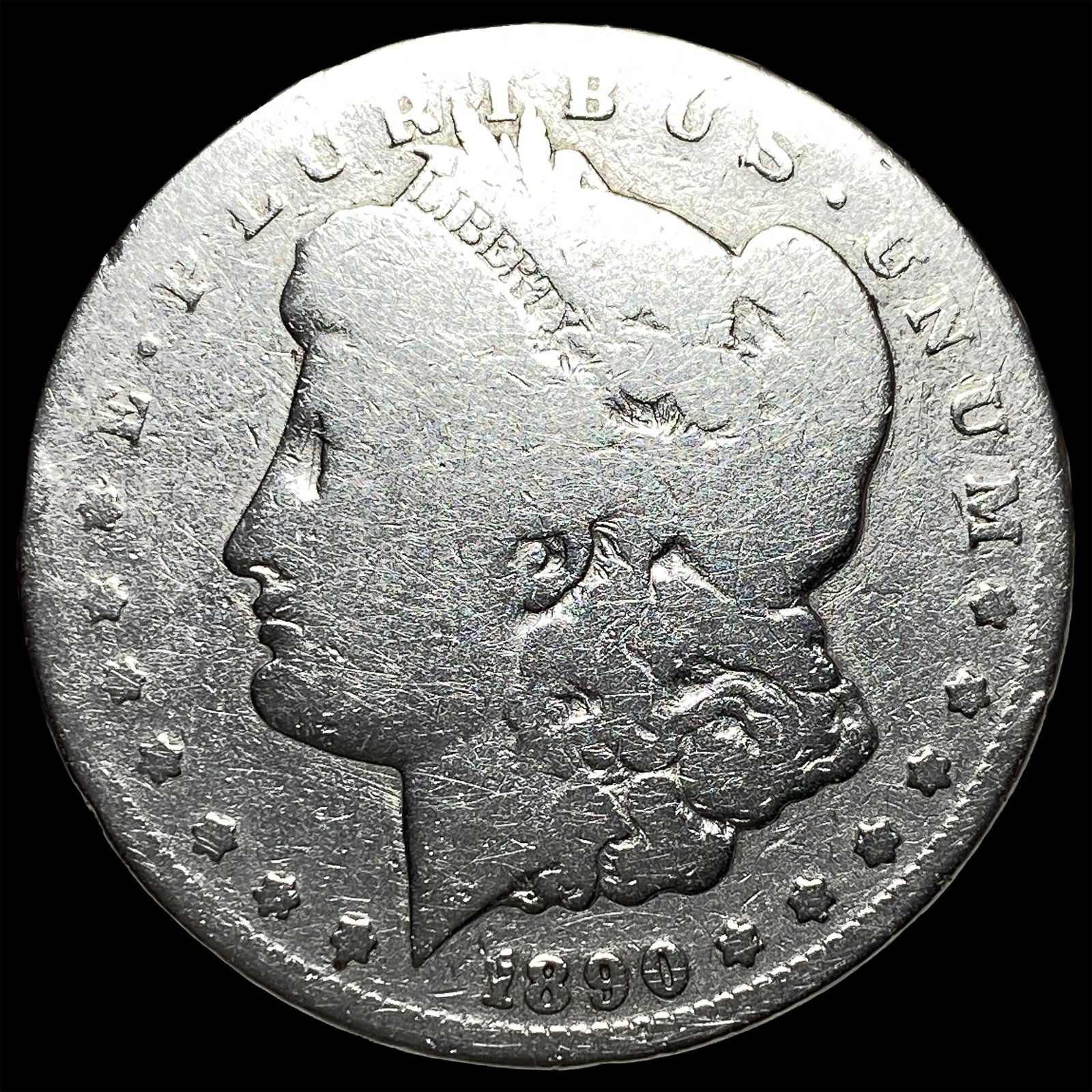 1890-CC Silver Morgan Dollar NICELY CIRCULATED: 1890-CC Silver Morgan Dollar NICELY CIRCULATED
