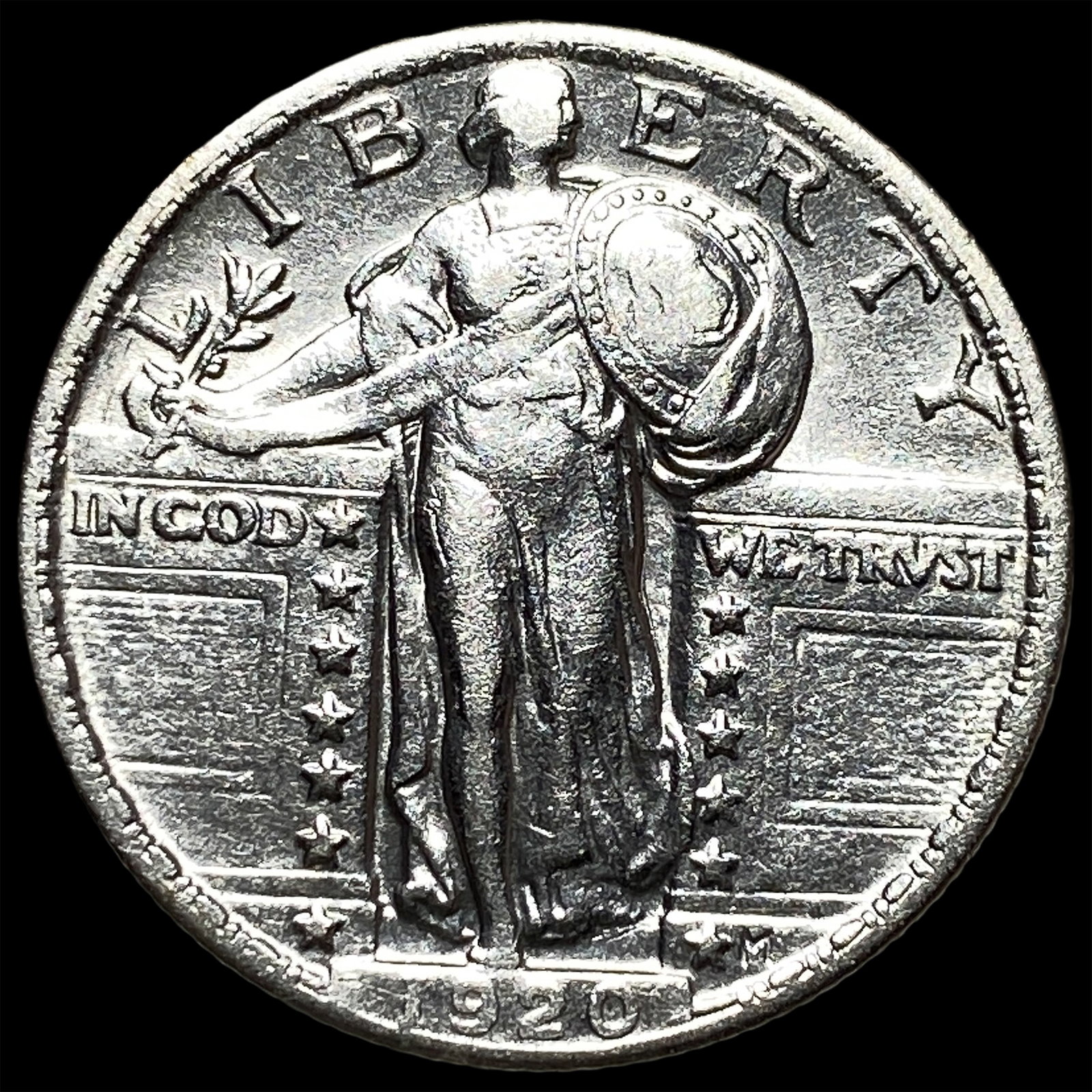 1920 Standing Liberty Quarter CLOSELY UNCIRCULATED: 1920 Standing Liberty Quarter CLOSELY UNCIRCULATED