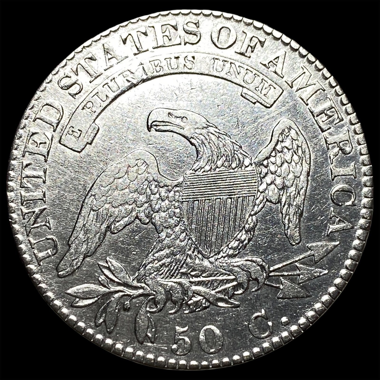 1823 Capped Bust Half Dollar CLOSELY UNCIRCULATED - 2