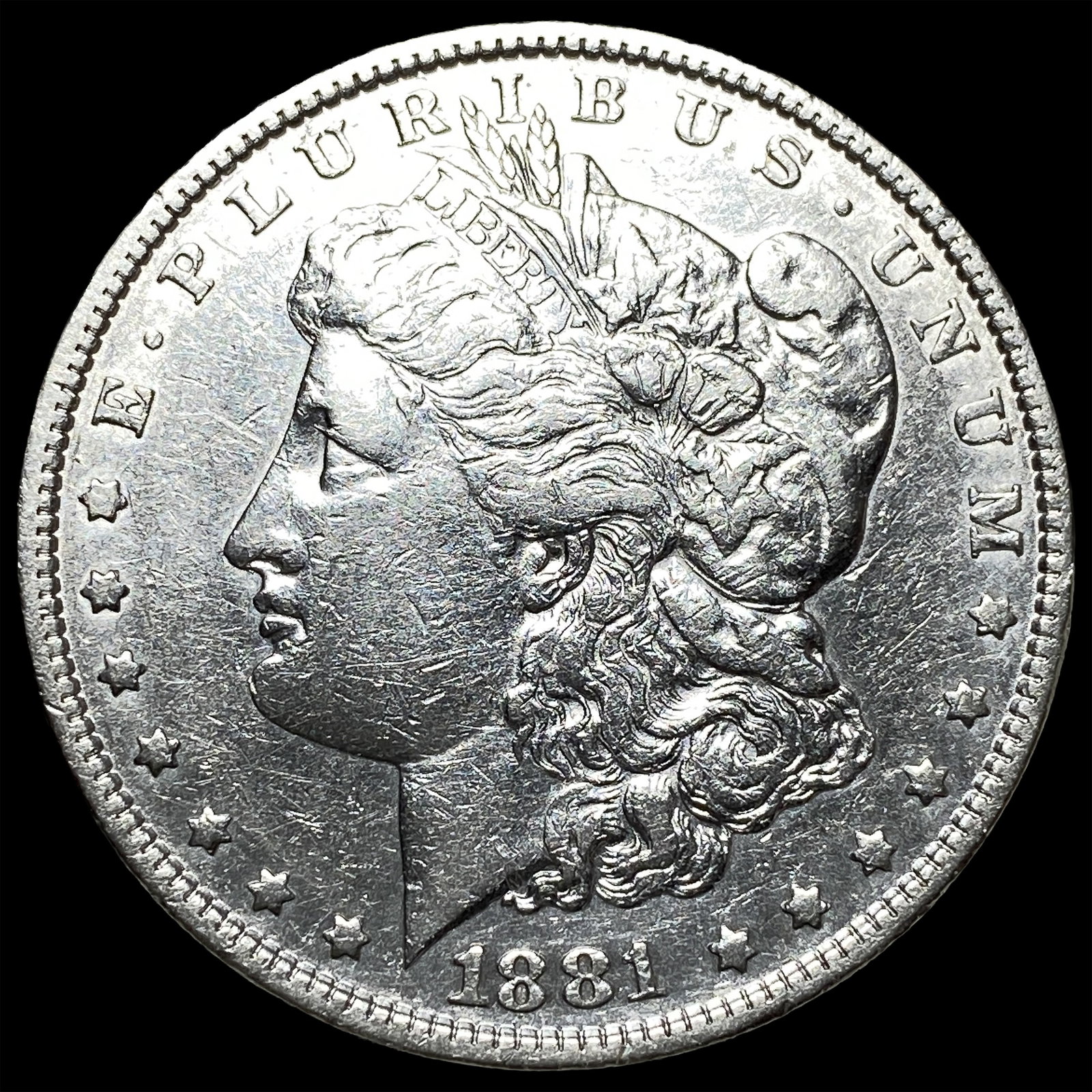 1881-S Silver Morgan Dollar CLOSELY UNCIRCULATED: 1881-S Silver Morgan Dollar CLOSELY UNCIRCULATED