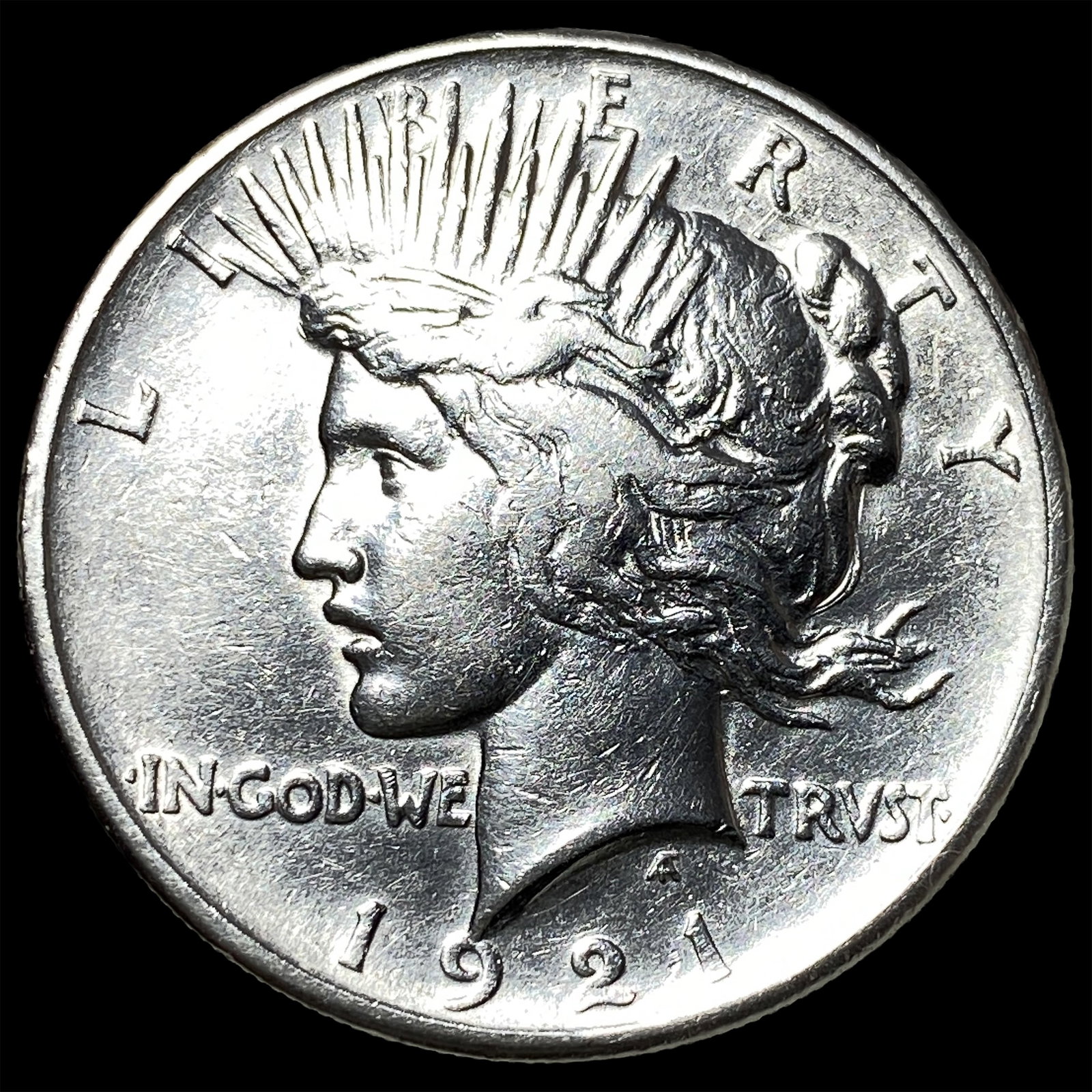 1921 Silver Peace Dollar CHOICE AU: 1921 Silver Peace Dollar CHOICE AU