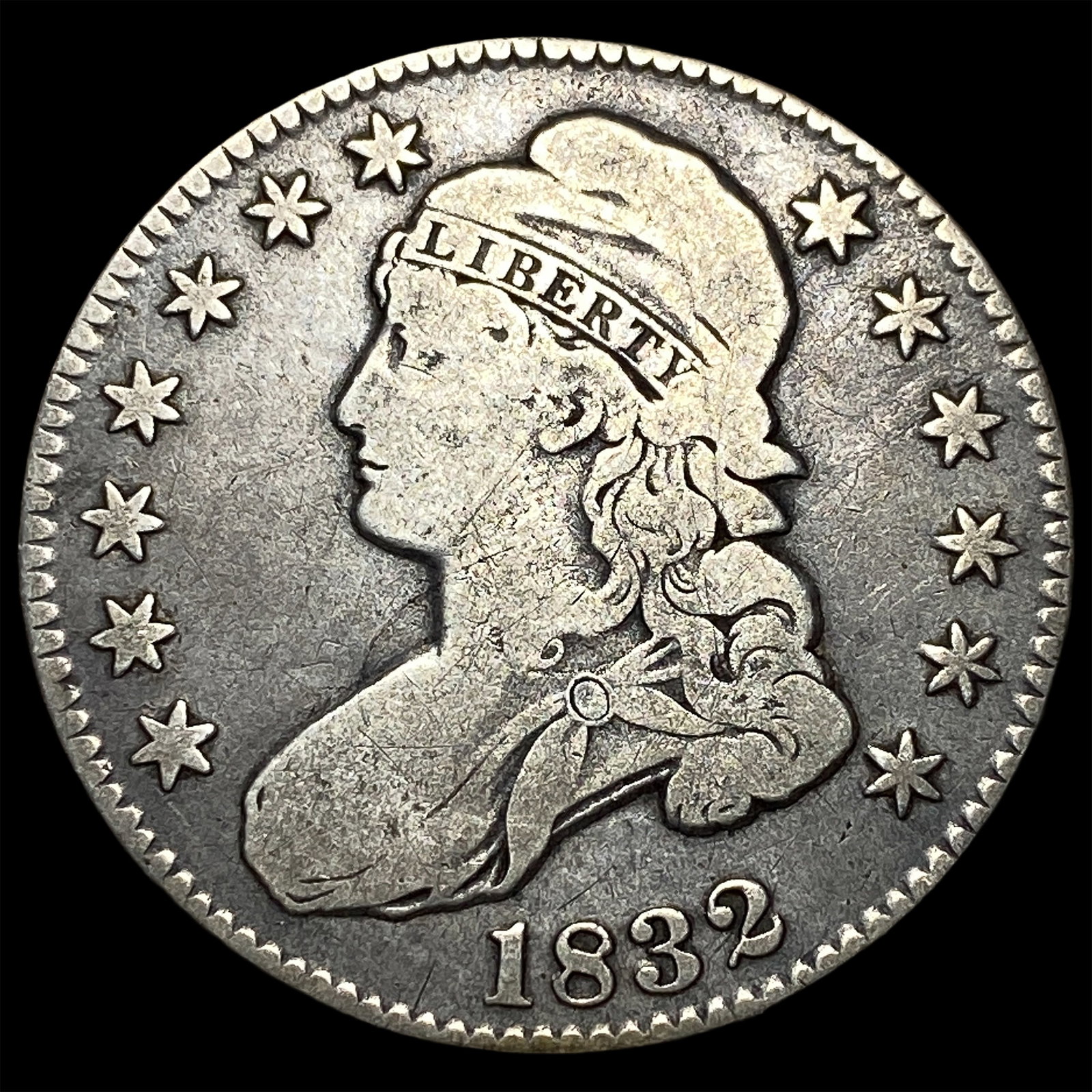 1832 Capped Bust Half Dollar LIGHTLY CIRCULATED: 1832 Capped Bust Half Dollar LIGHTLY CIRCULATED