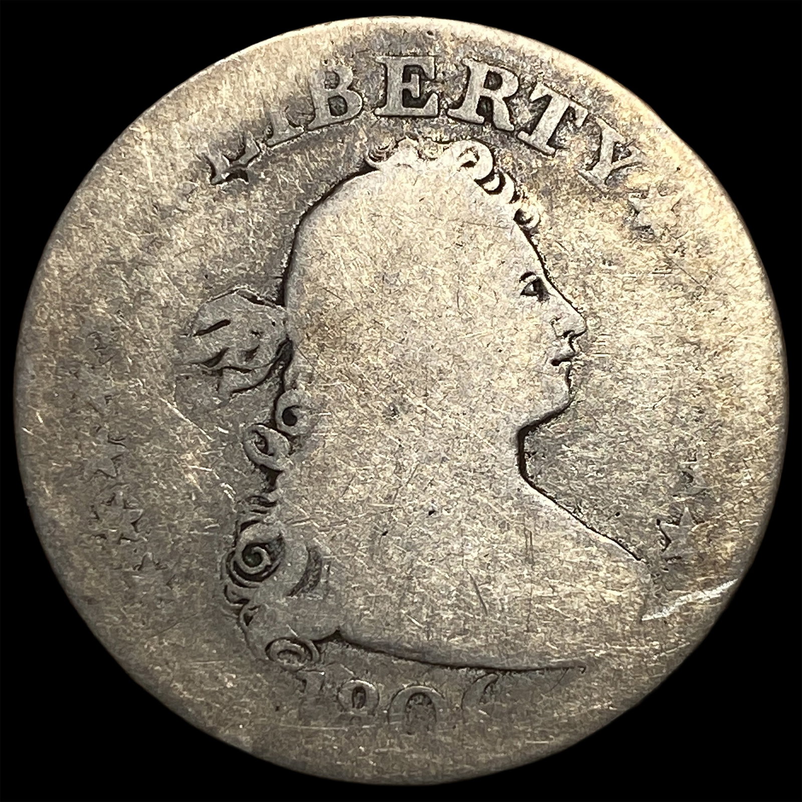 1795 Flowing Hair Half Dollar NICELY CIRCULATED: 1795 Flowing Hair Half Dollar NICELY CIRCULATED