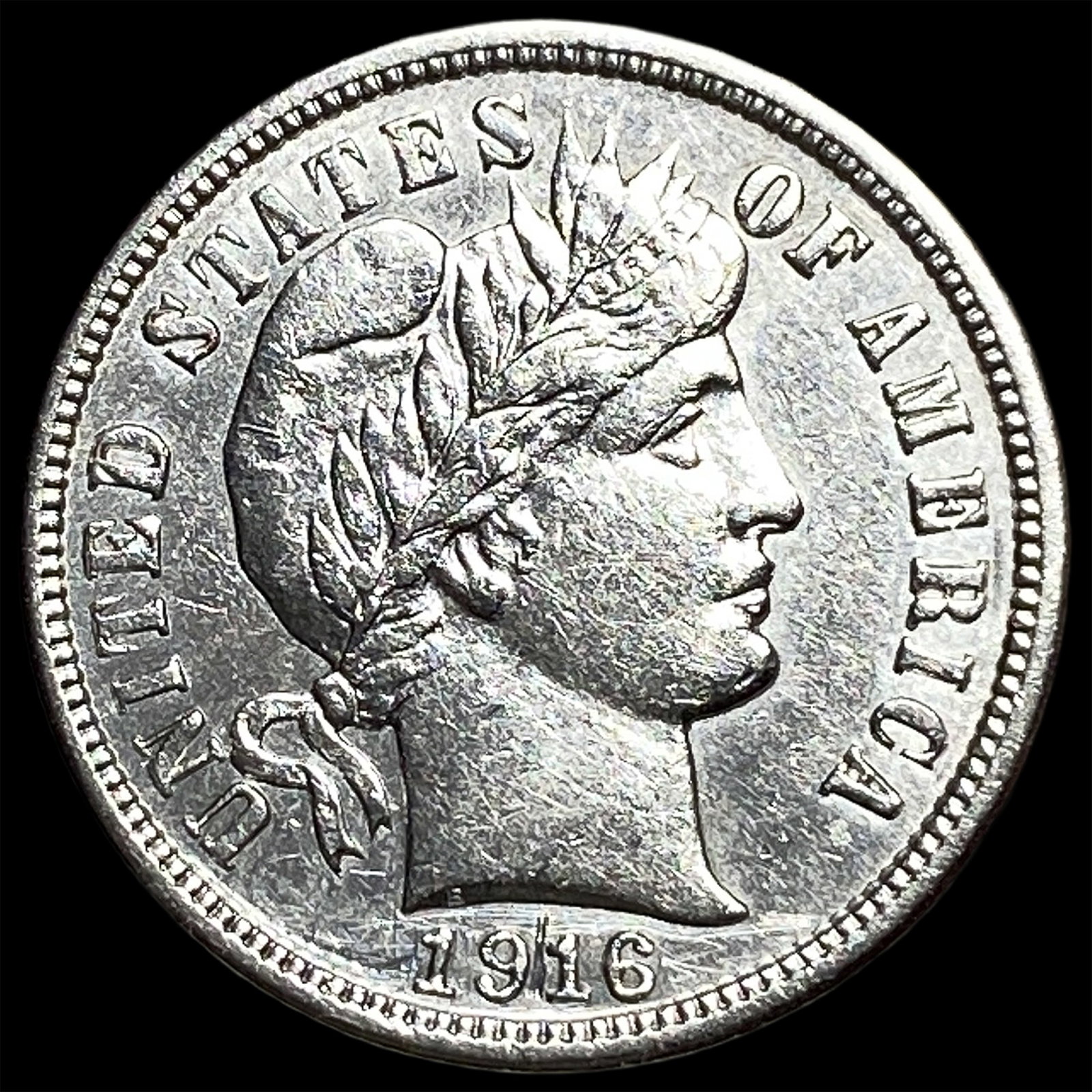 1916 Silver Barber Dime CHOICE BU: 1916 Silver Barber Dime CHOICE BU