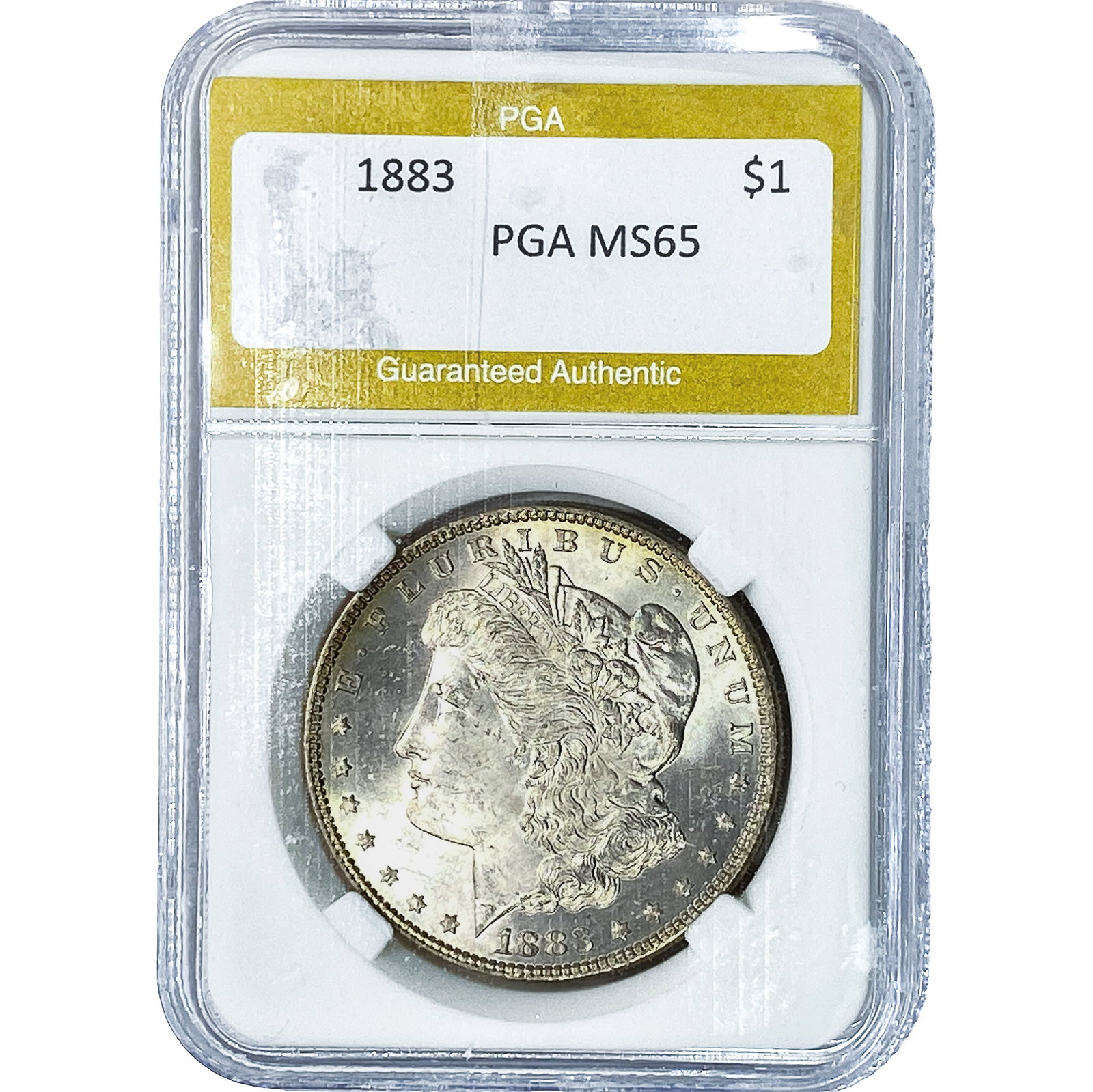 1883 Morgan Silver Dollar PGA MS65: 1883 Morgan Silver Dollar PGA MS65