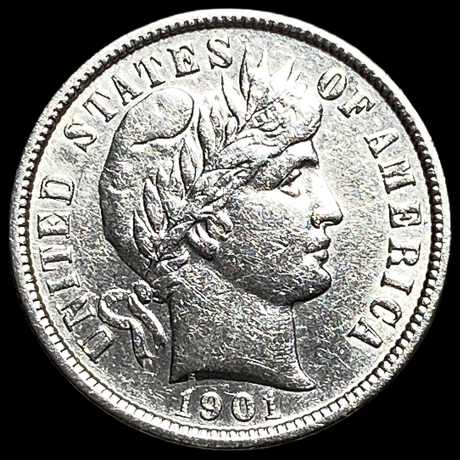1901 Barber Dime UNCIRCULATED: 1901 Barber Dime UNCIRCULATED