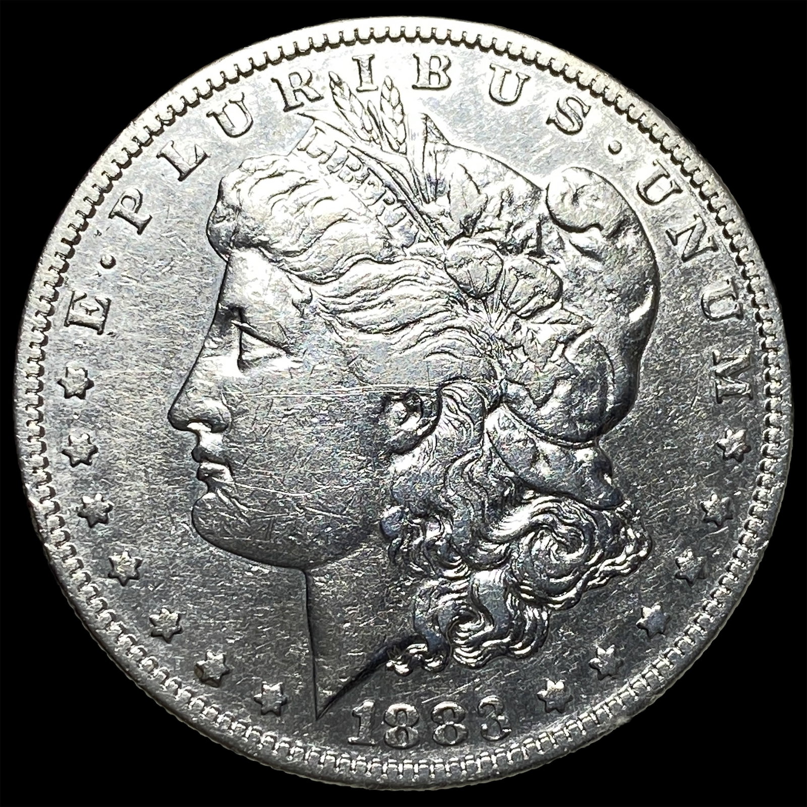 1883-S Silver Morgan Dollar CLOSELY UNCIRCULATED: 1883-S Silver Morgan Dollar CLOSELY UNCIRCULATED